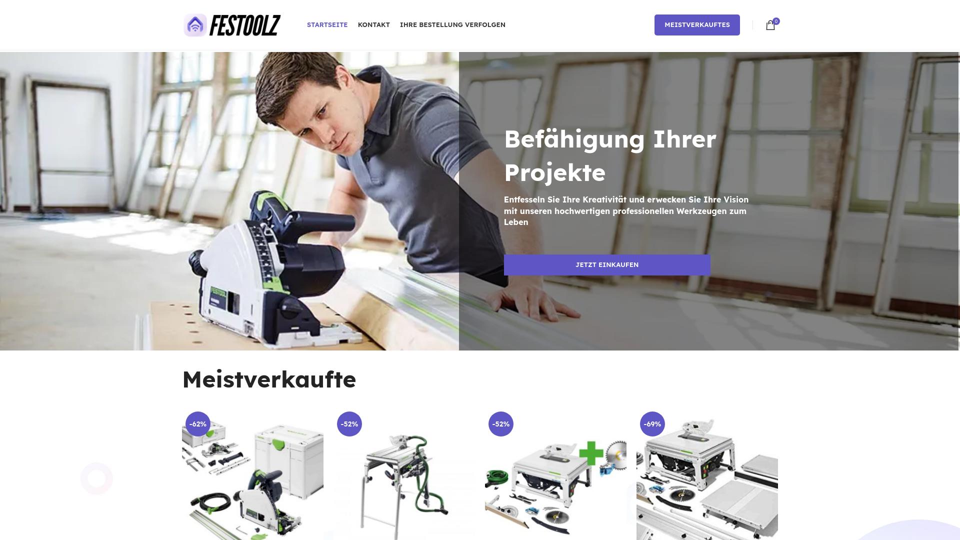Screenshot festoolz.shop