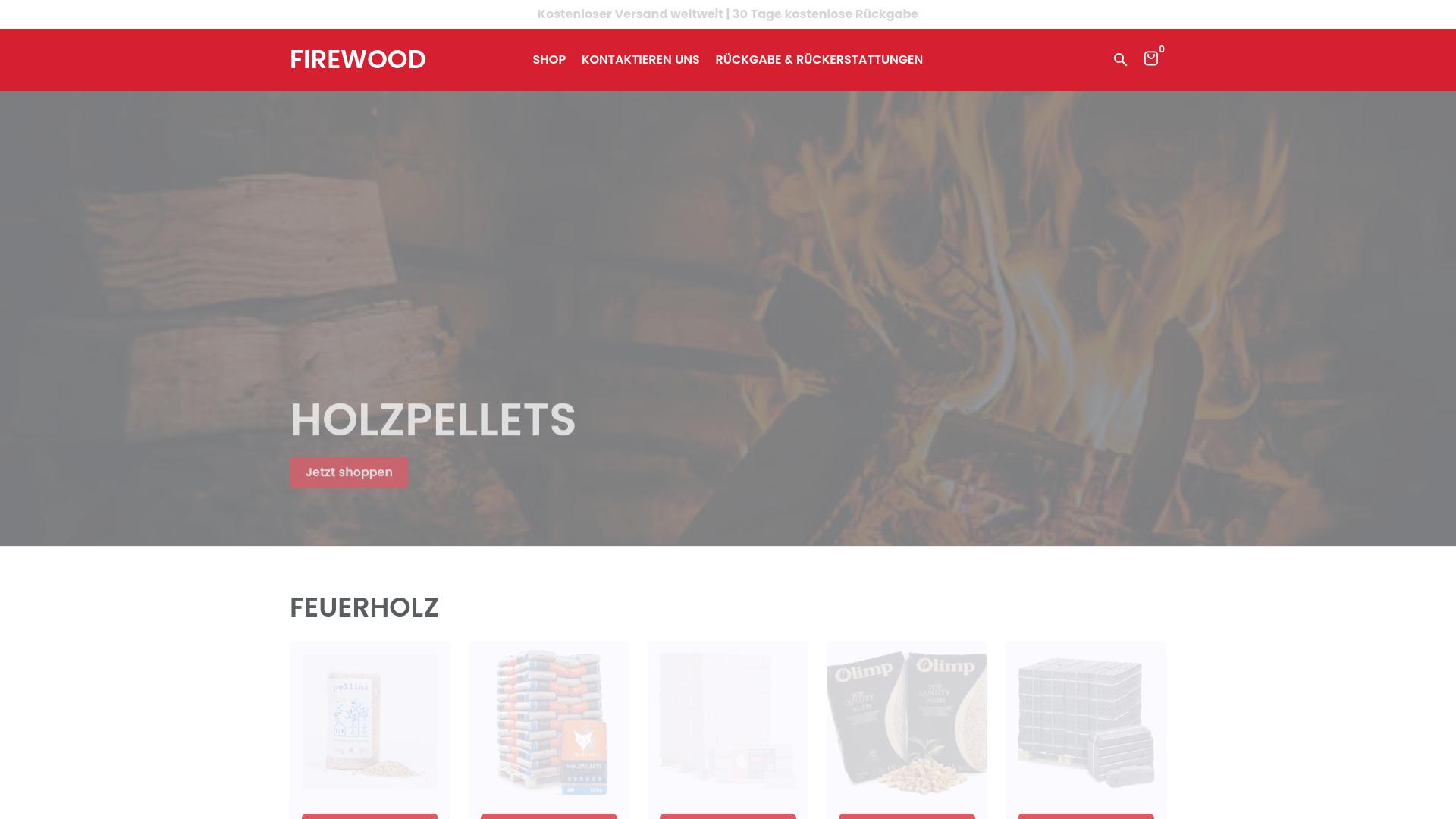 Screenshot firewood-versand.de