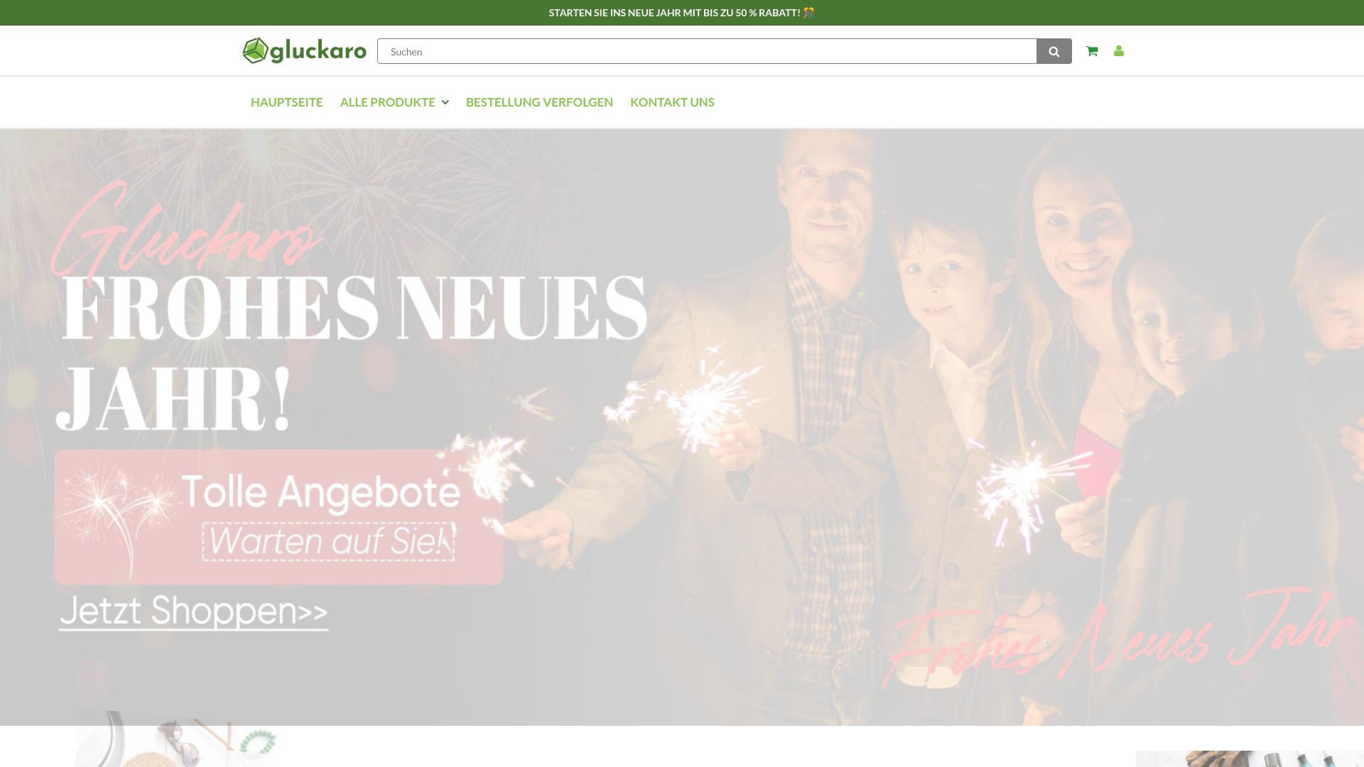 Screenshot gluckaro.de