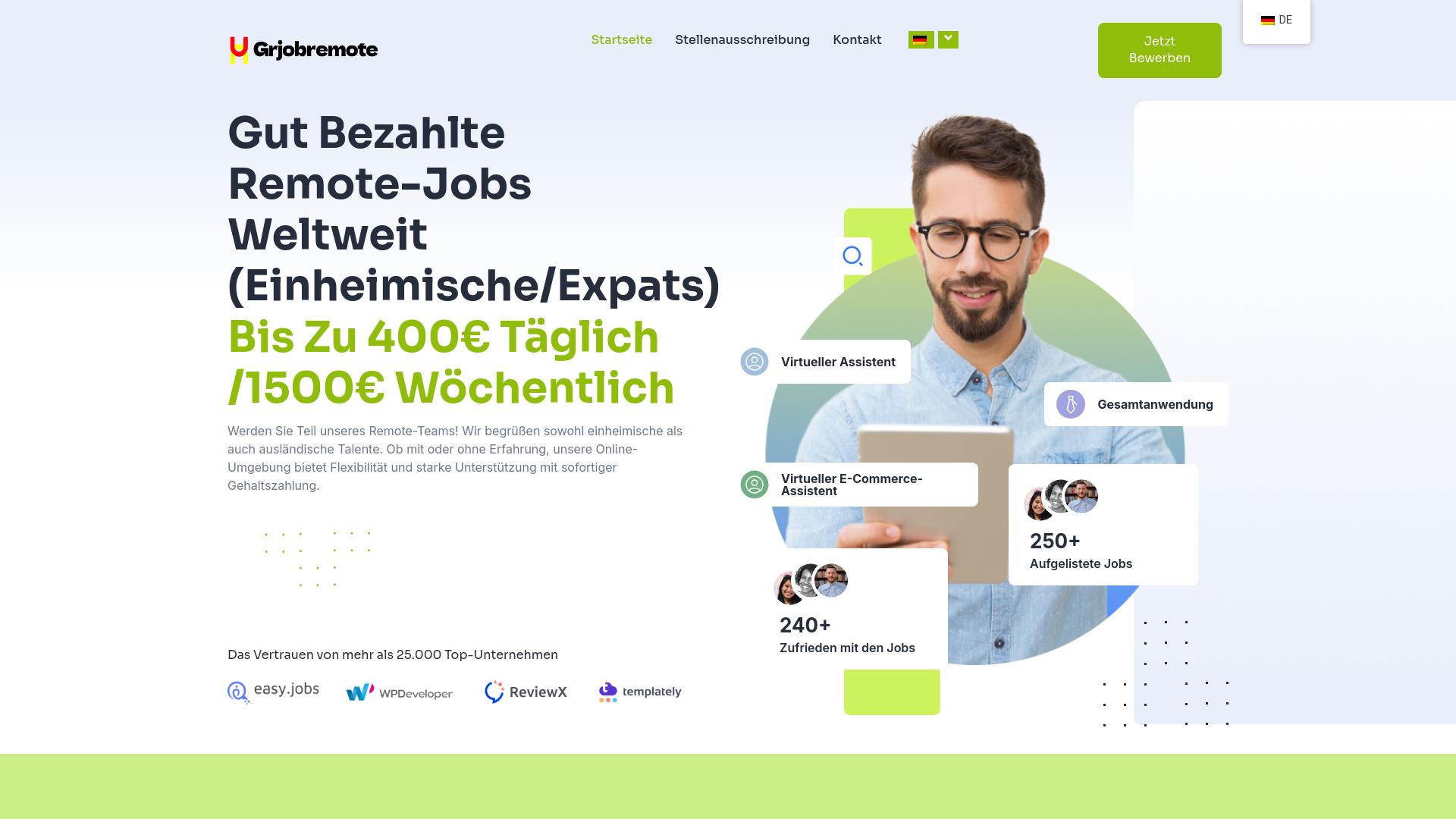 Screenshot grjobremote.com