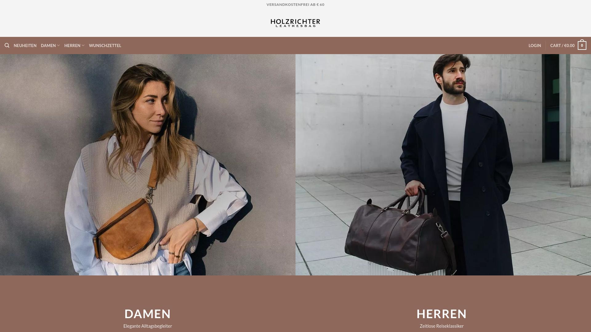 Screenshot leathesbag.com