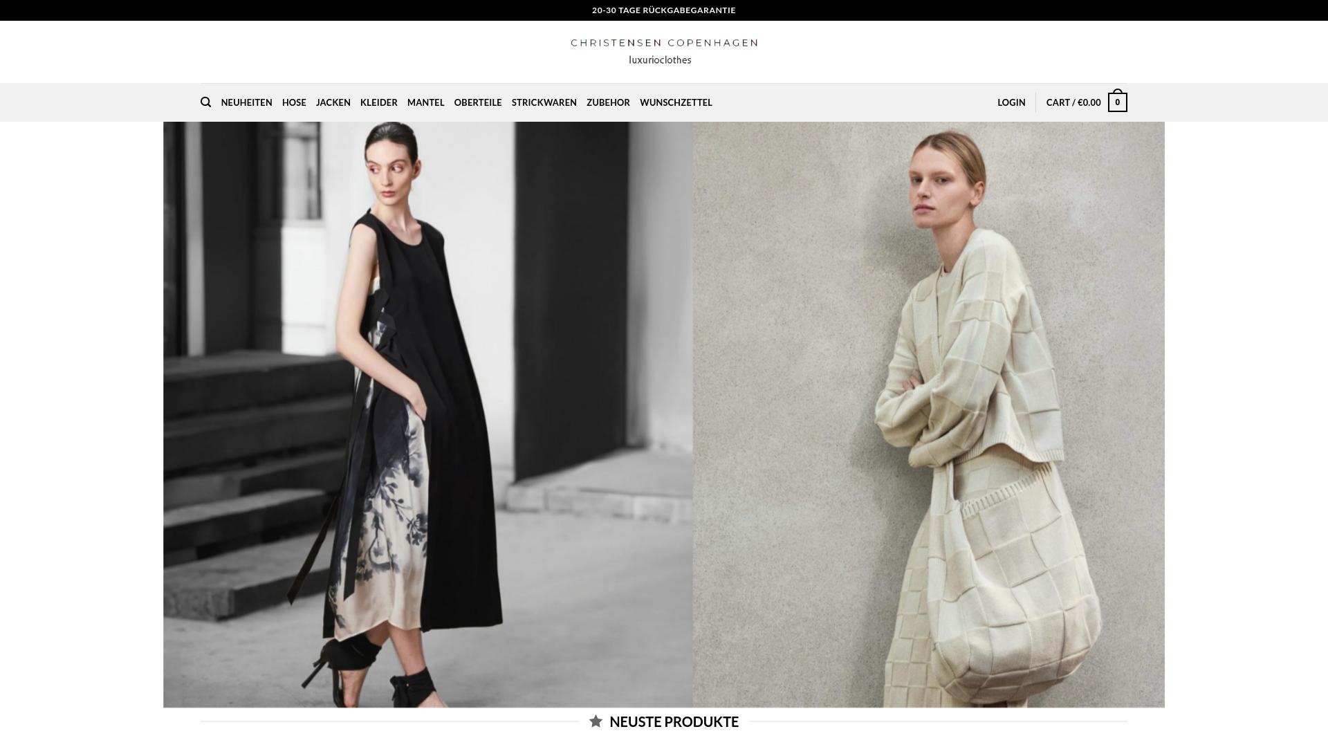 Screenshot luxurioclothes.com