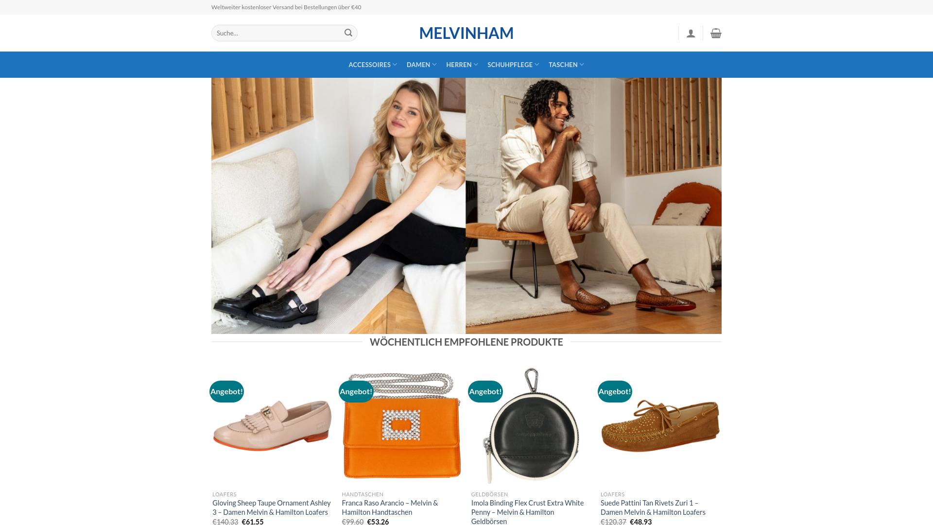 Screenshot melvinham.shop
