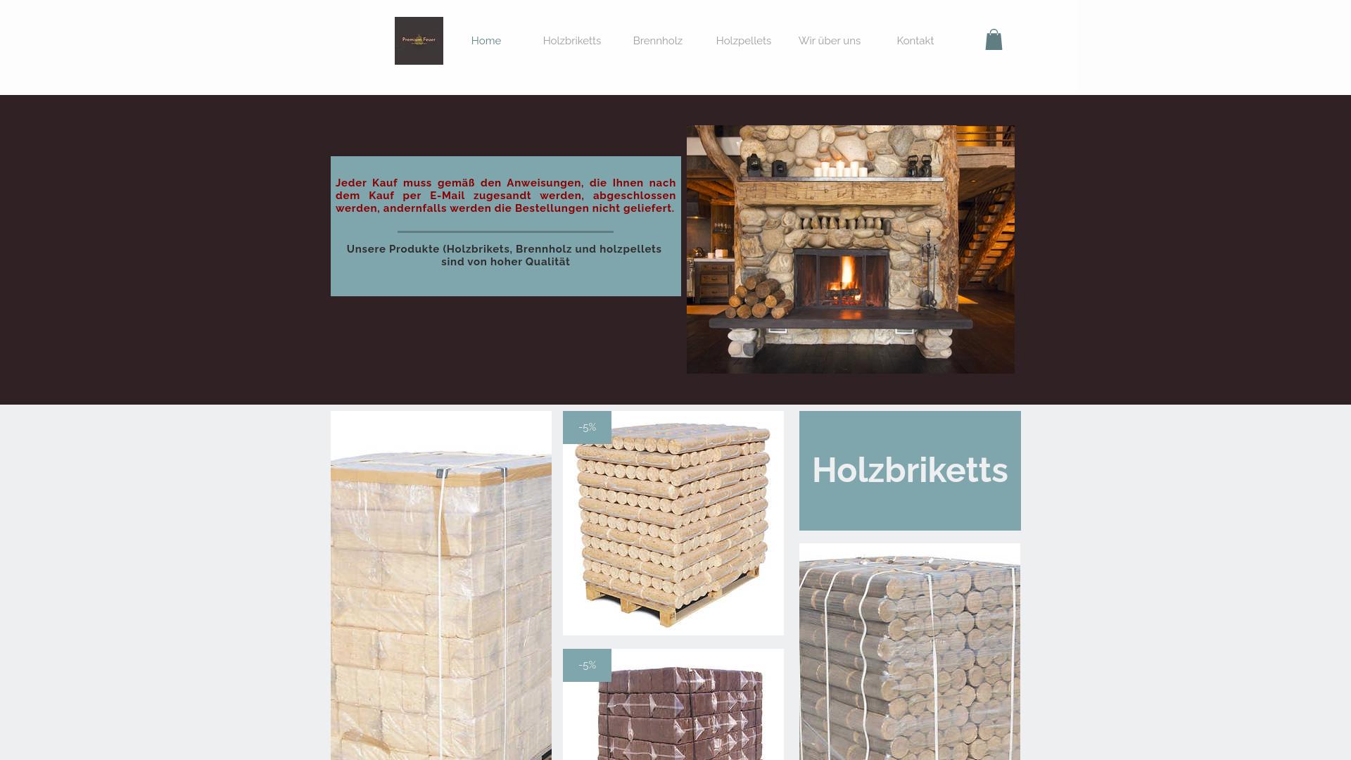 Screenshot premiumfeuer.shop