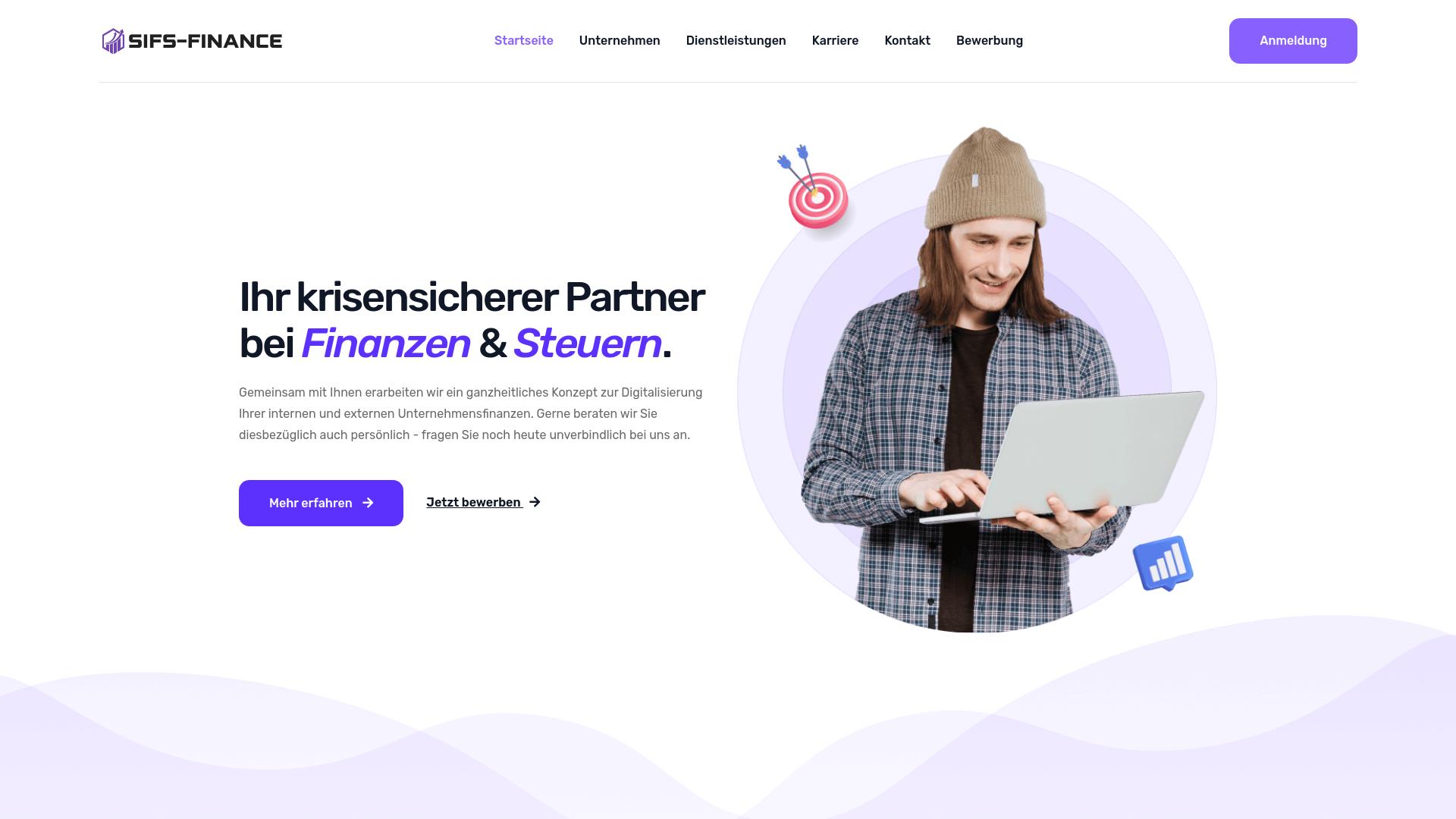 Screenshot sifs-finance.de