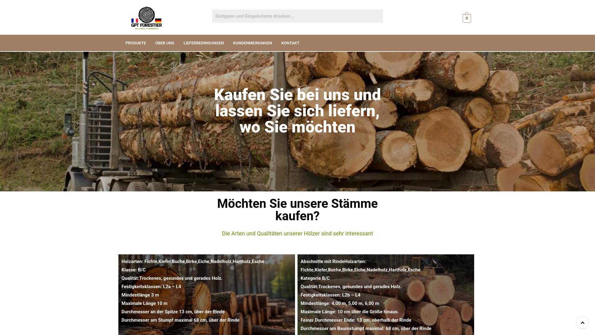 Screenshot villards-stammholz.com