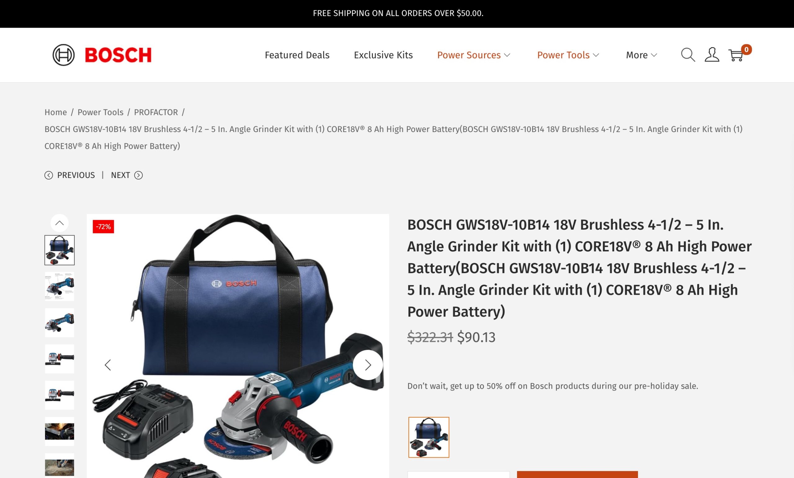 Screenshot boschtoolshop.com