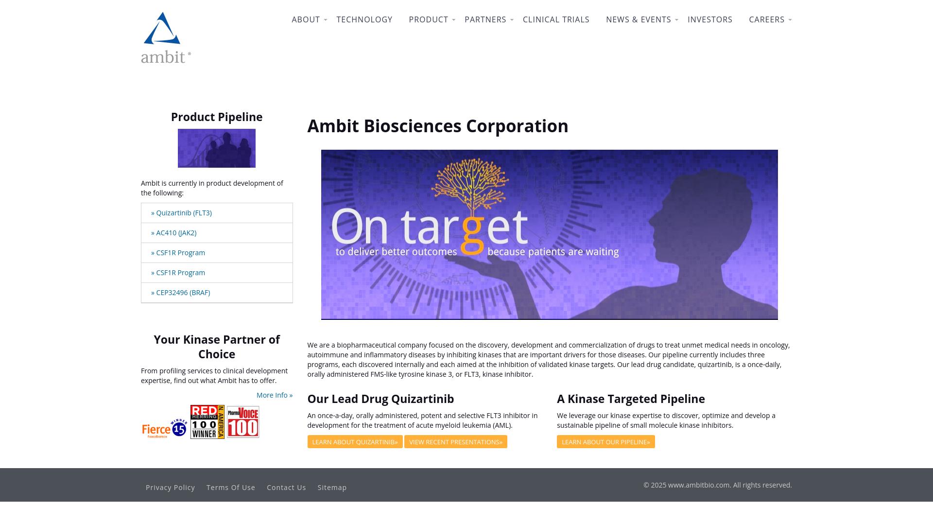 Screenshot ambitbio.com