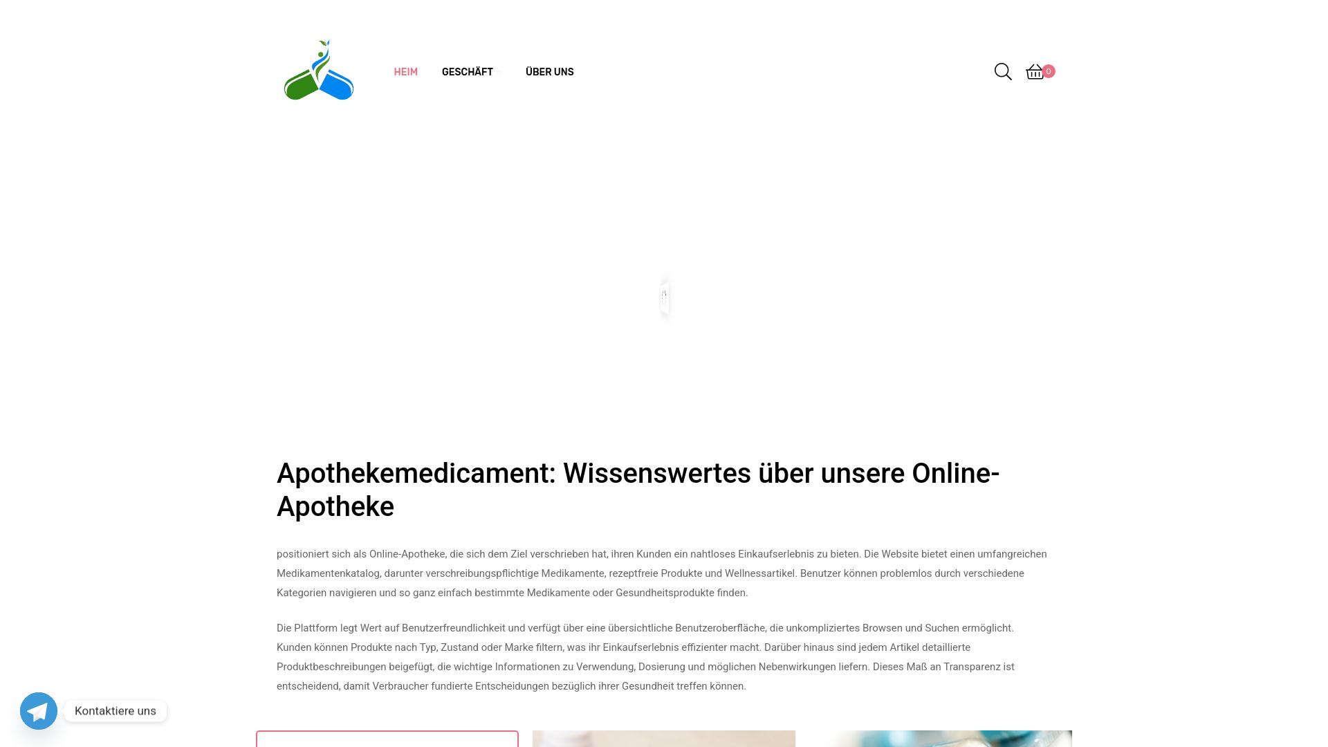 Screenshot apothekemedicament.com