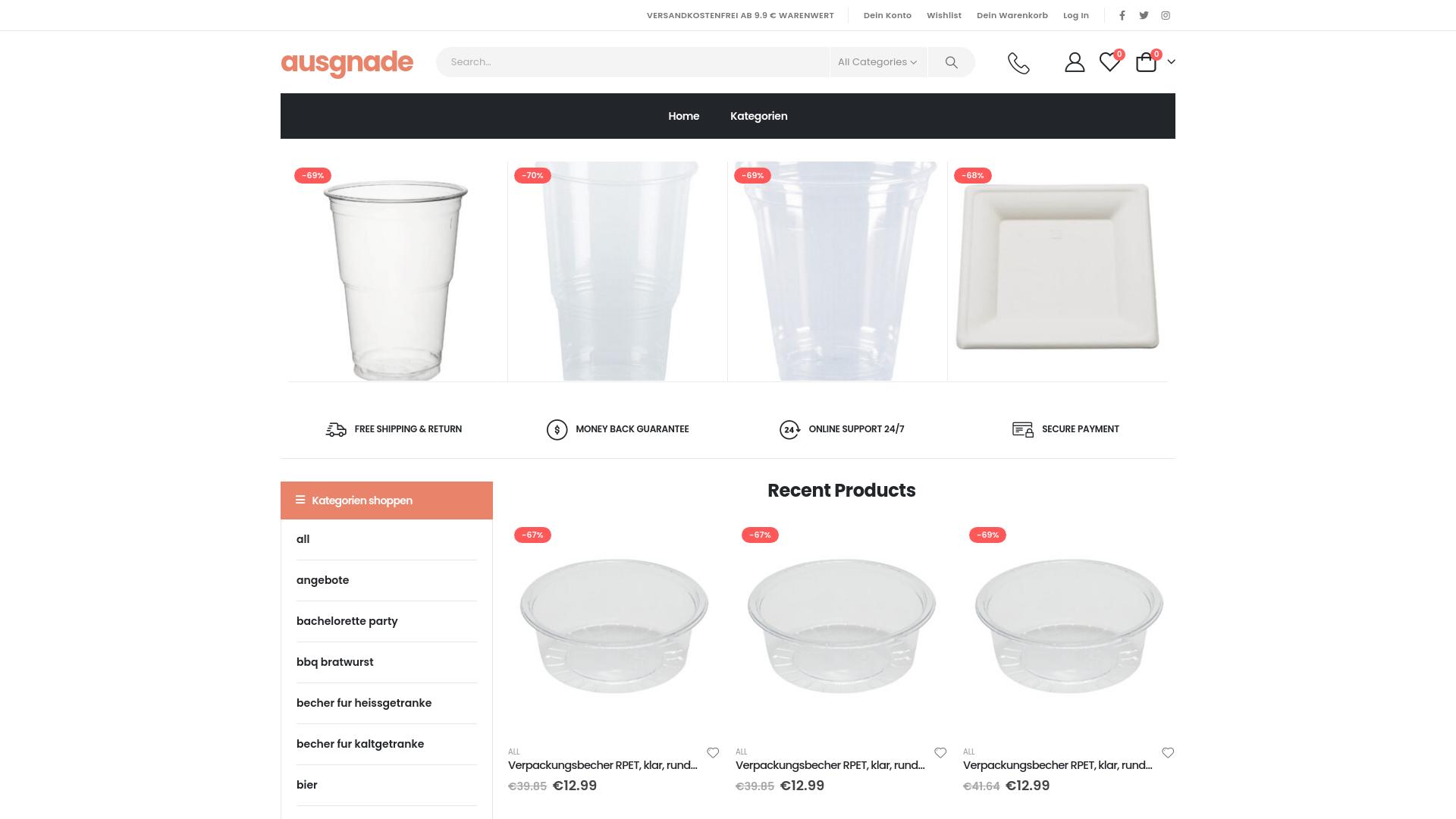 Screenshot ausgnade.shop