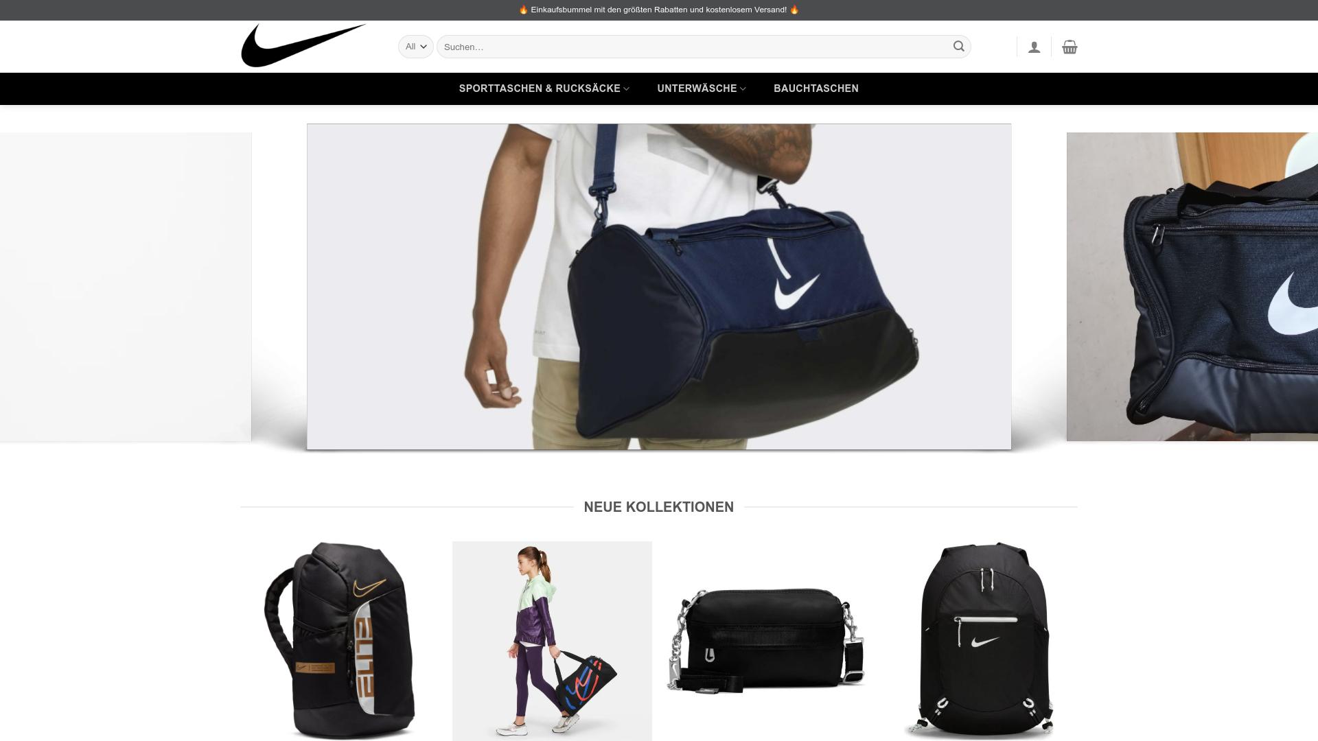 Screenshot bauchtaschenstore.com