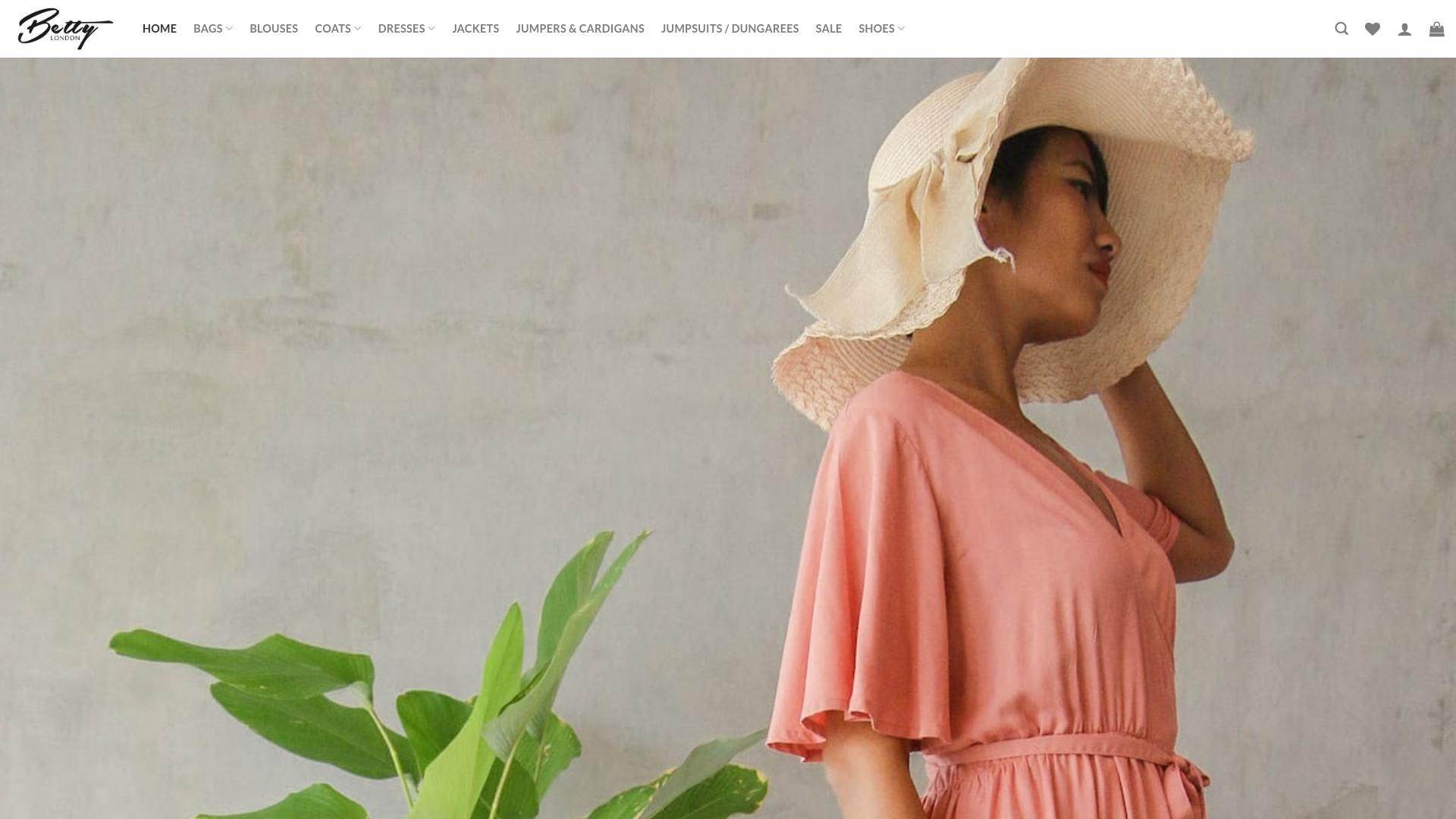 Screenshot bettylondonfashion.com