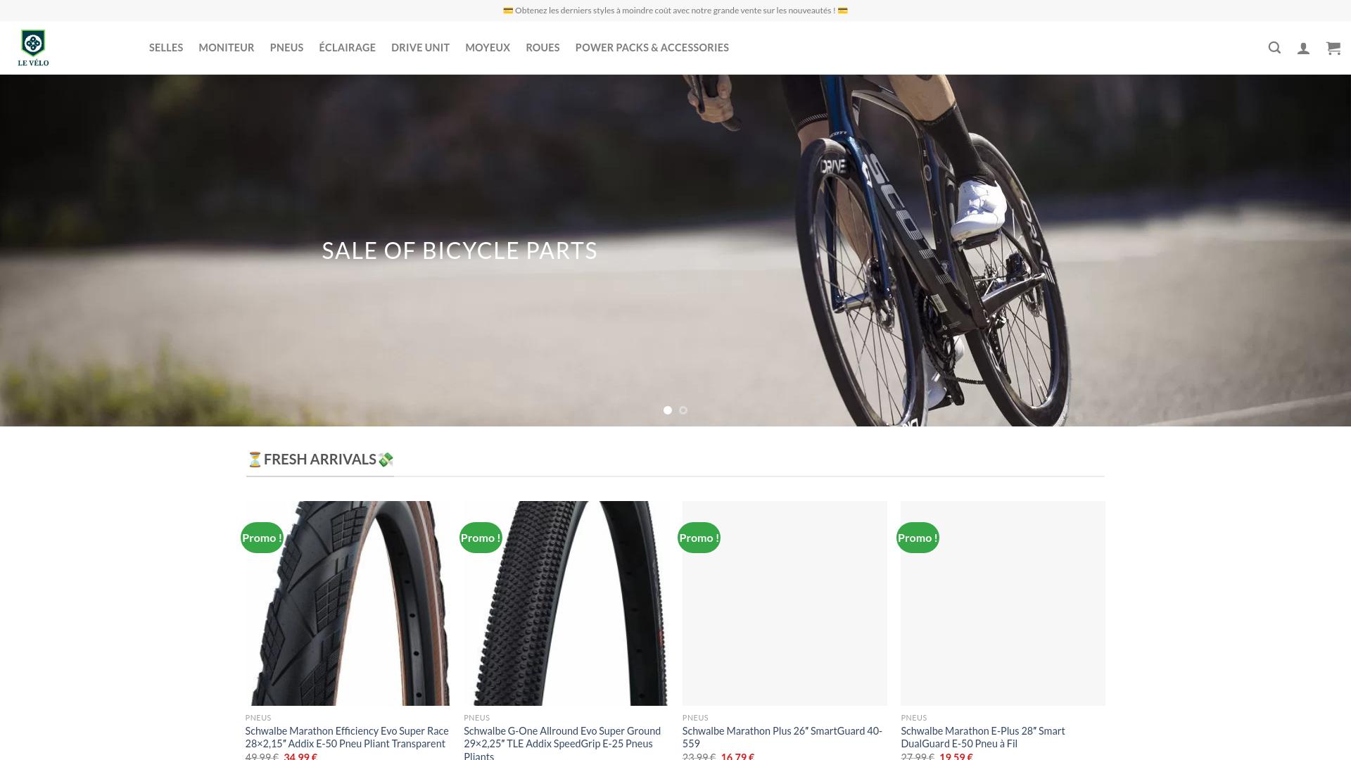 Screenshot bicyclettes-fr.com