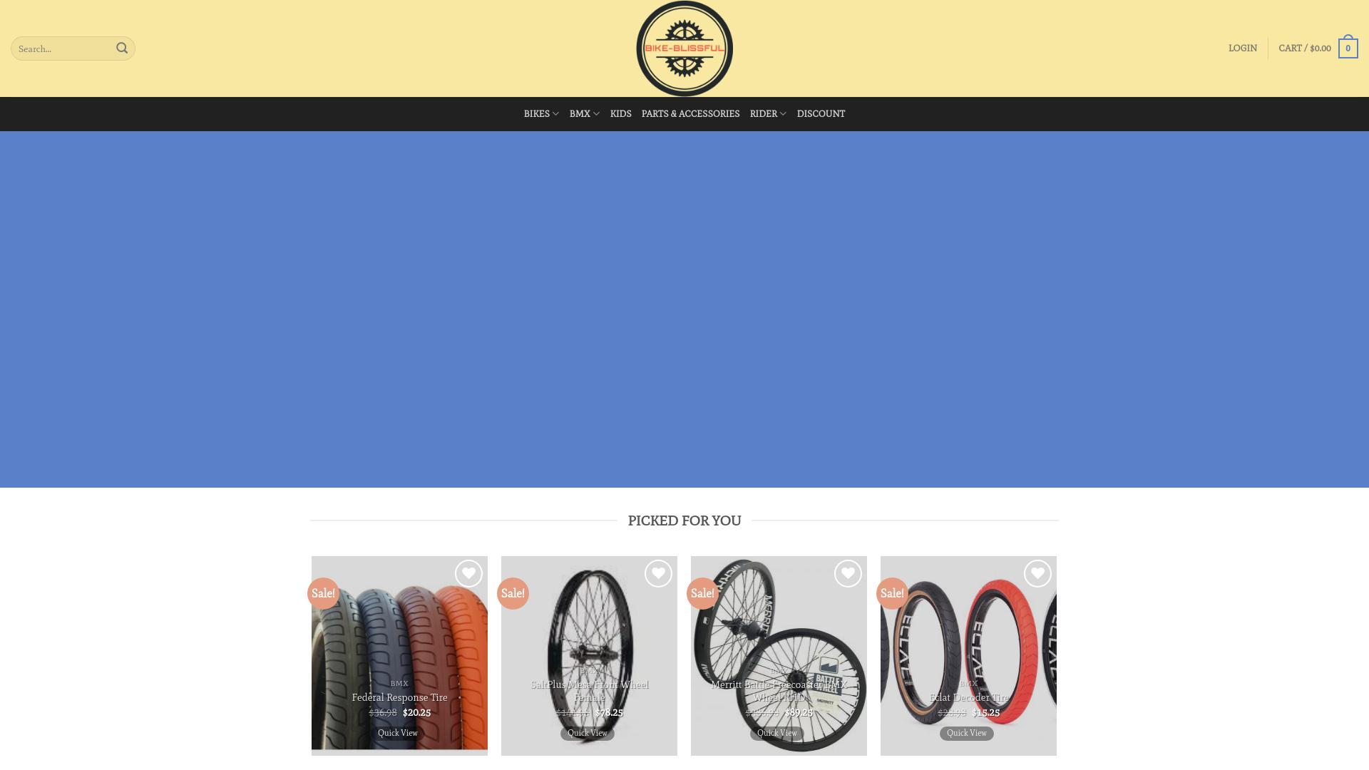 Screenshot bike-blissful.com