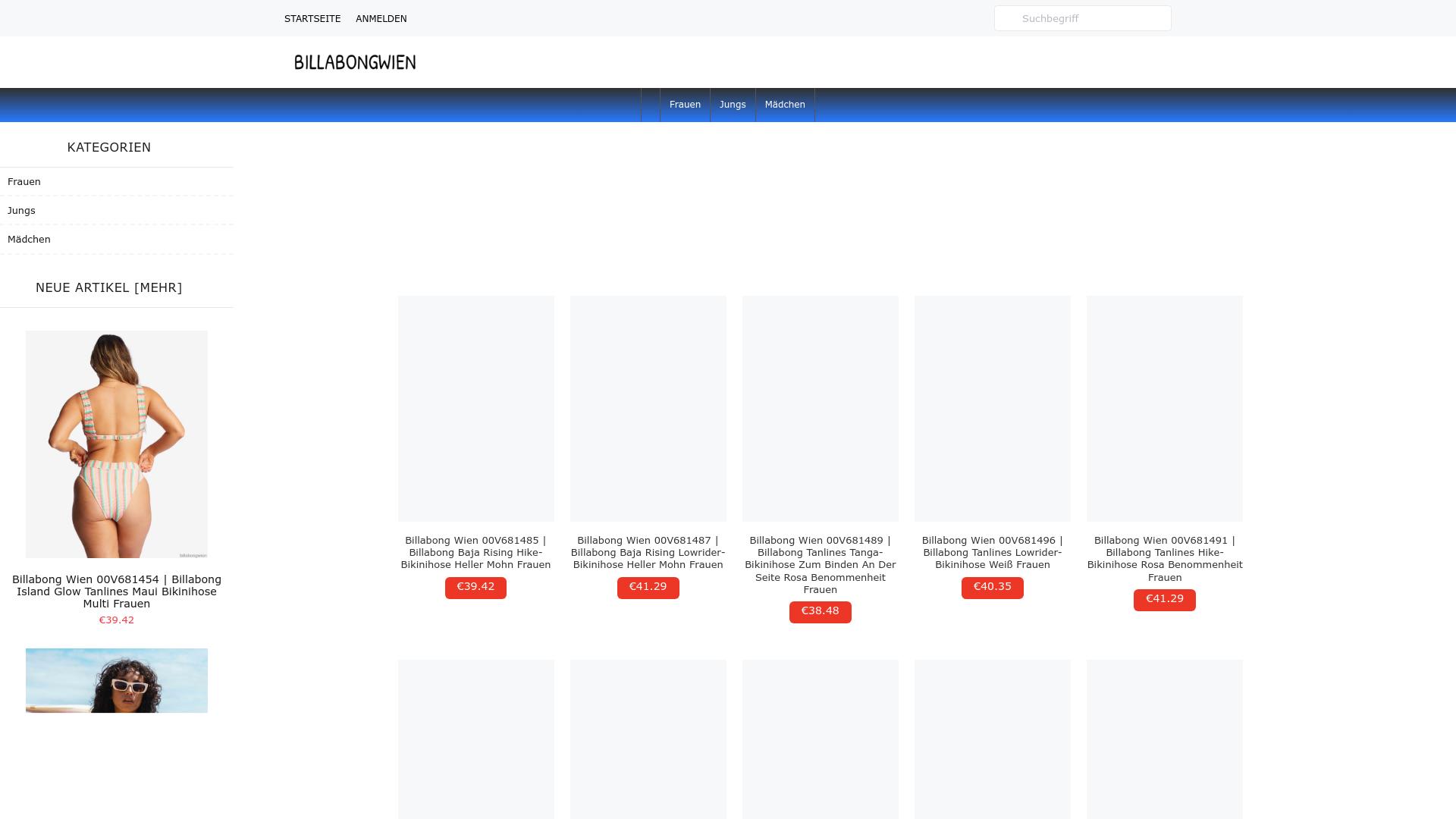 Screenshot billabongwien.at