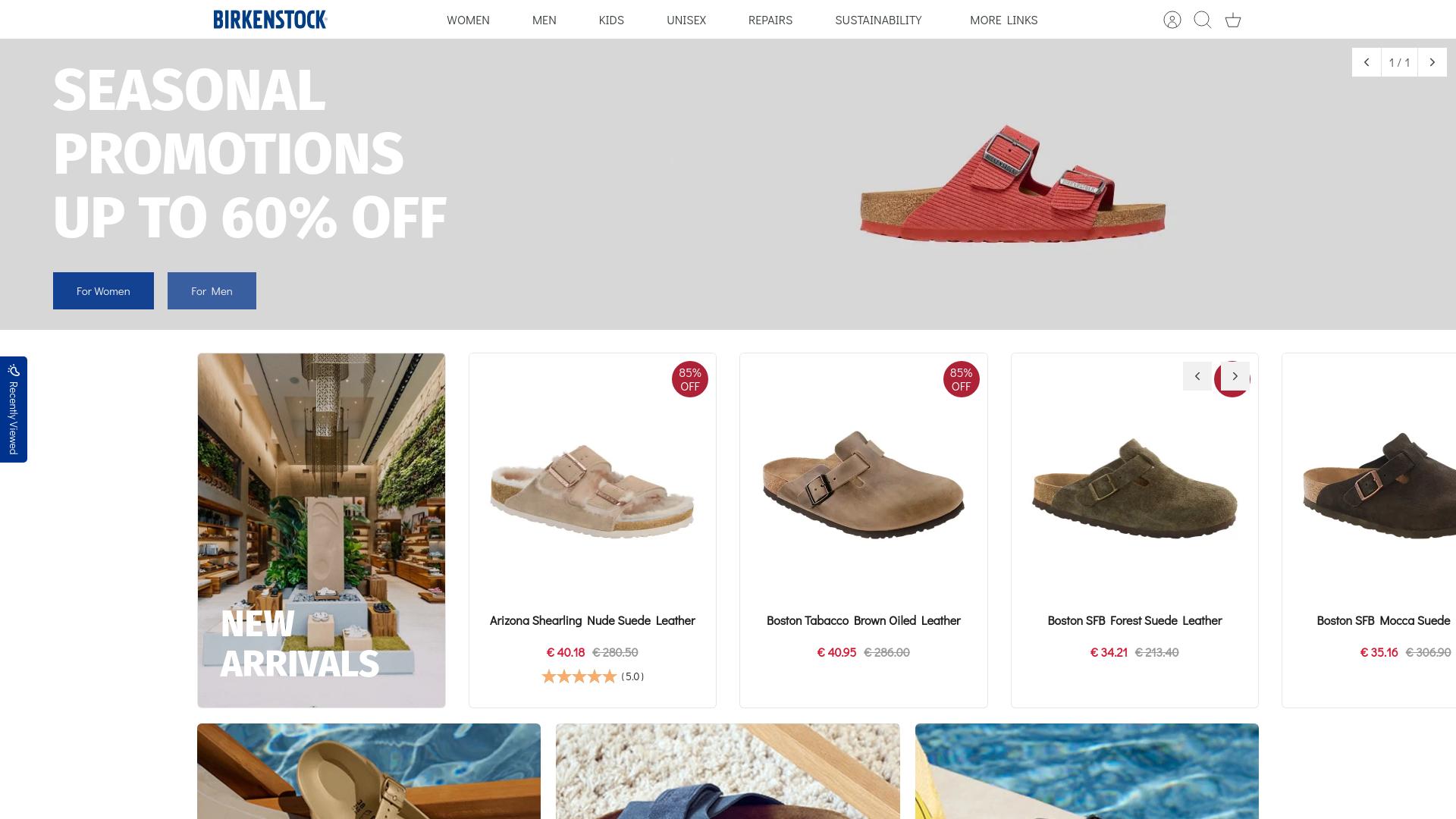 Screenshot birkenstocksource.com