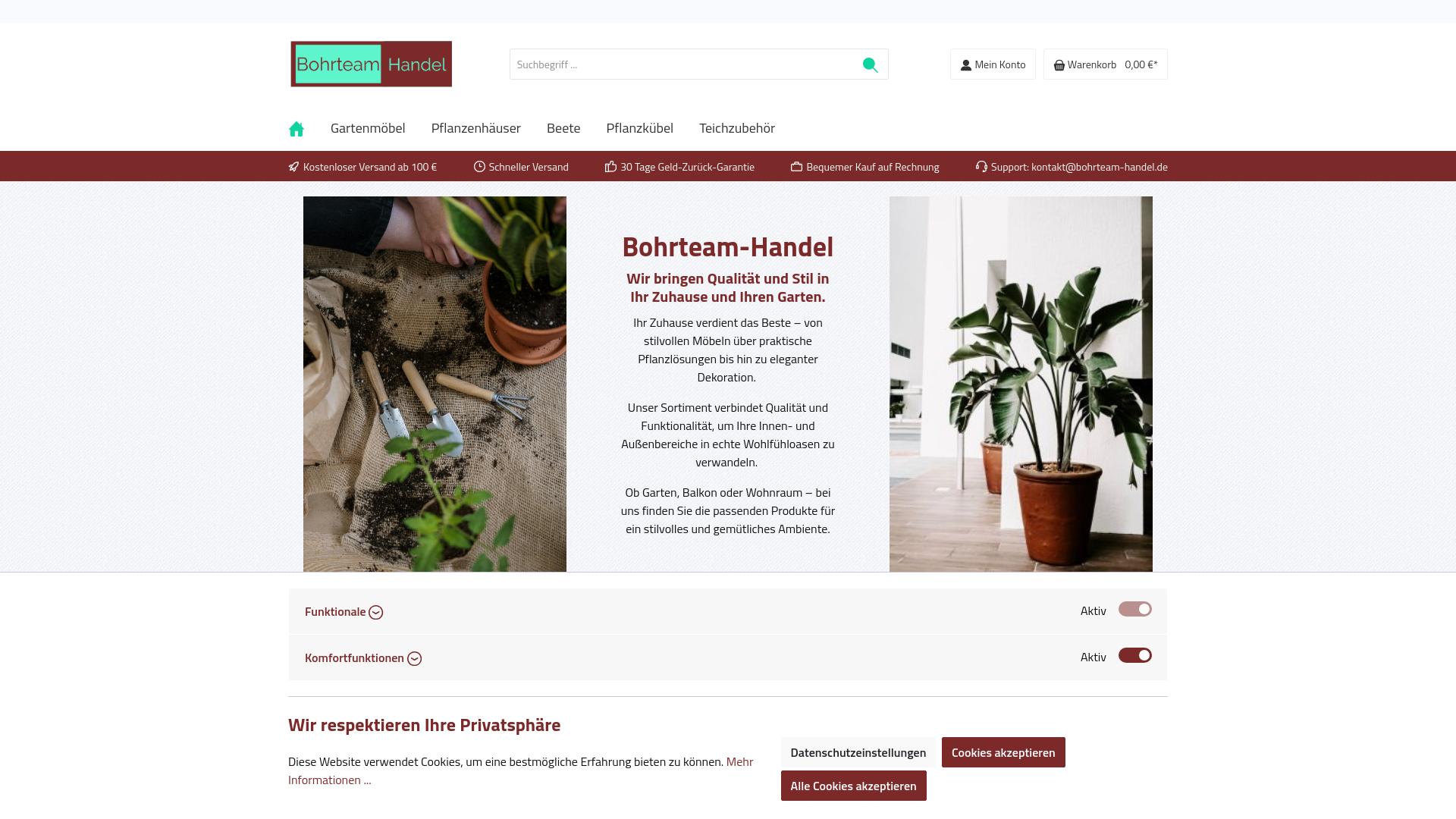 Screenshot bohrteam-handel.de