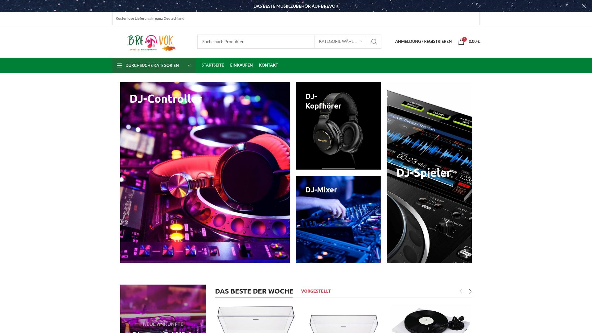 Screenshot brevok.de