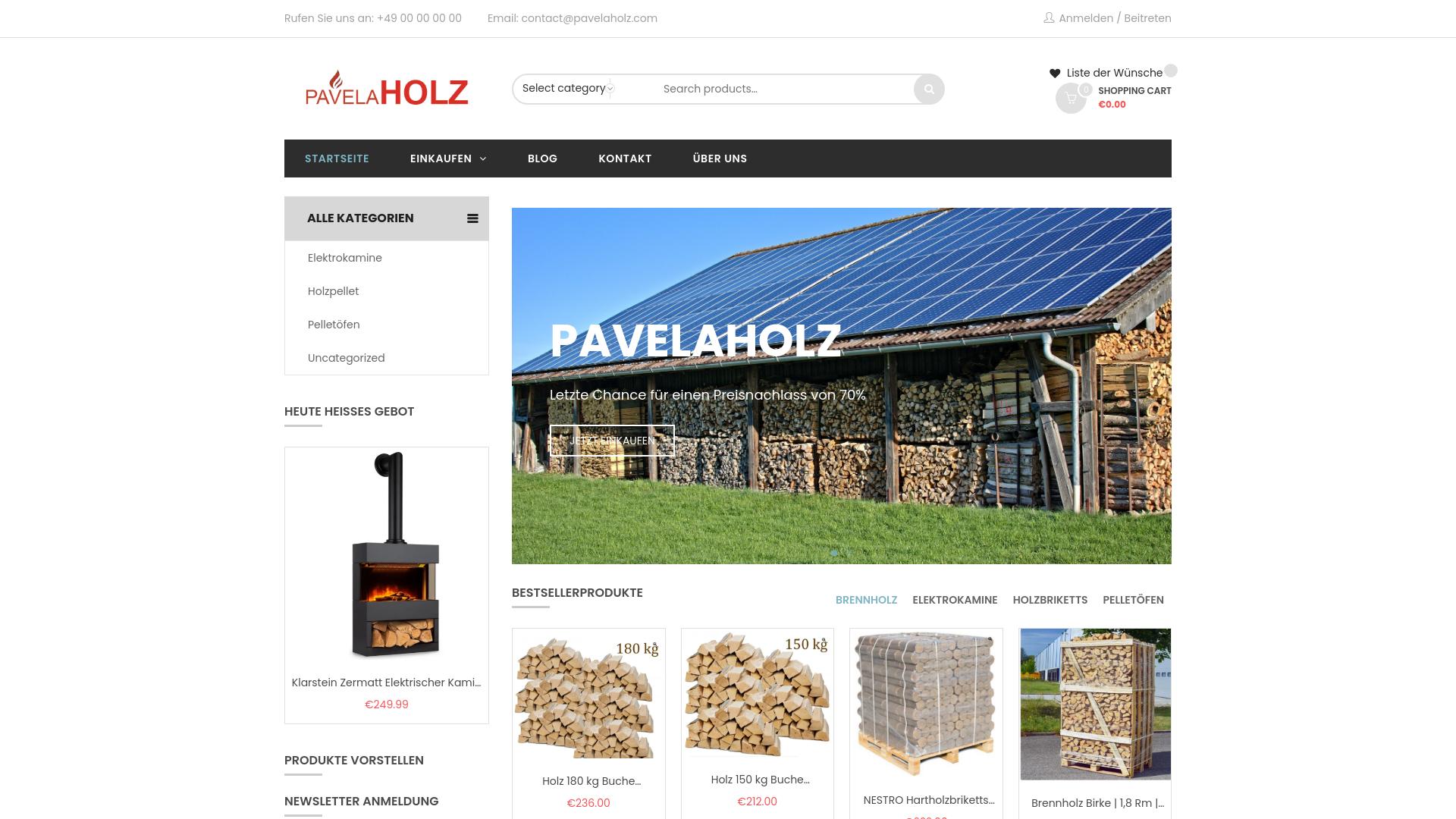 Screenshot camoz.lareziholz.com