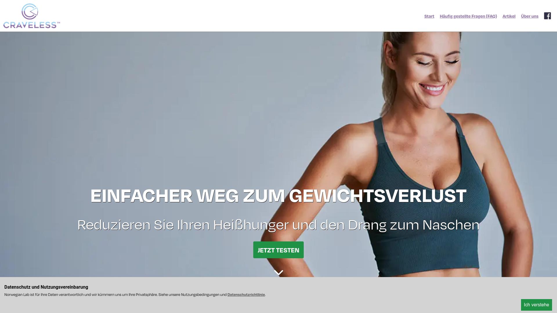 Screenshot craveless.at