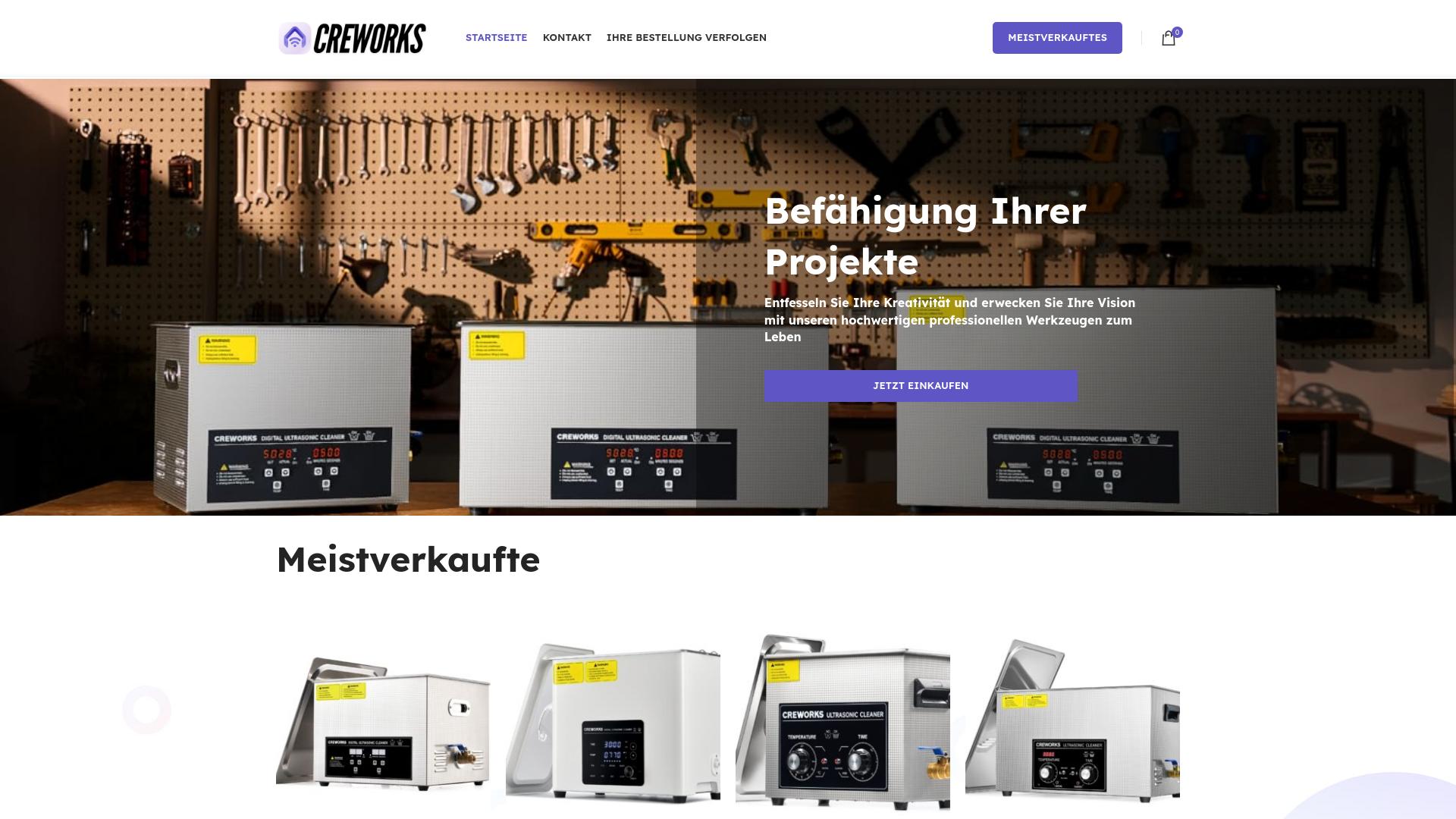 Screenshot creworks.store