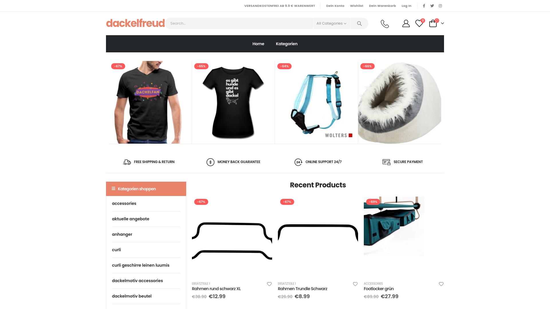 Screenshot dackelfreude.shop
