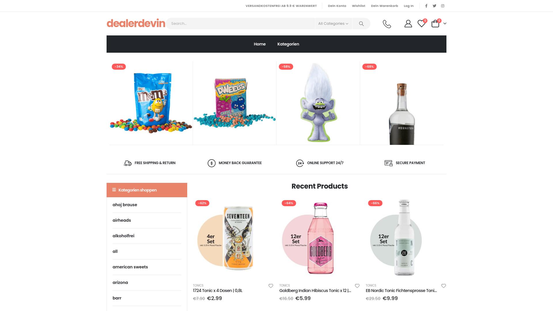 Screenshot dealerdevin.shop
