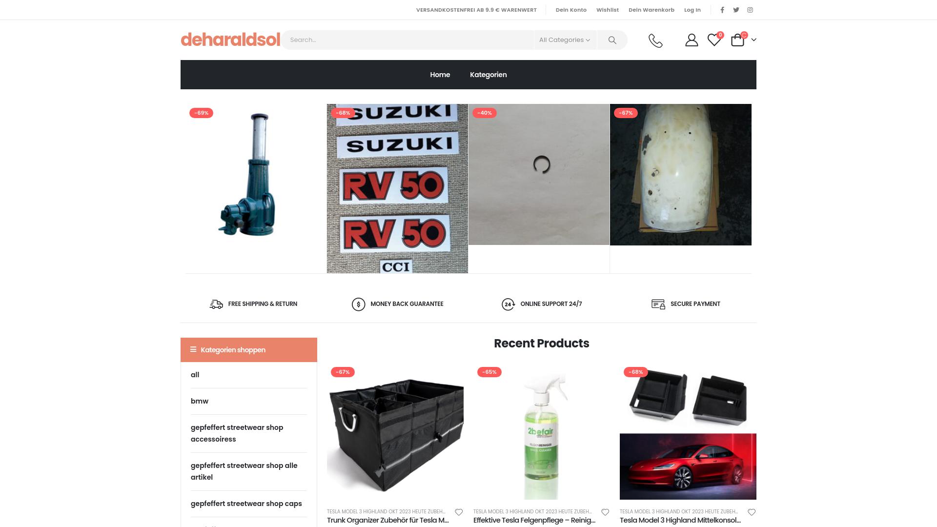 Screenshot deharaldsoldie.shop
