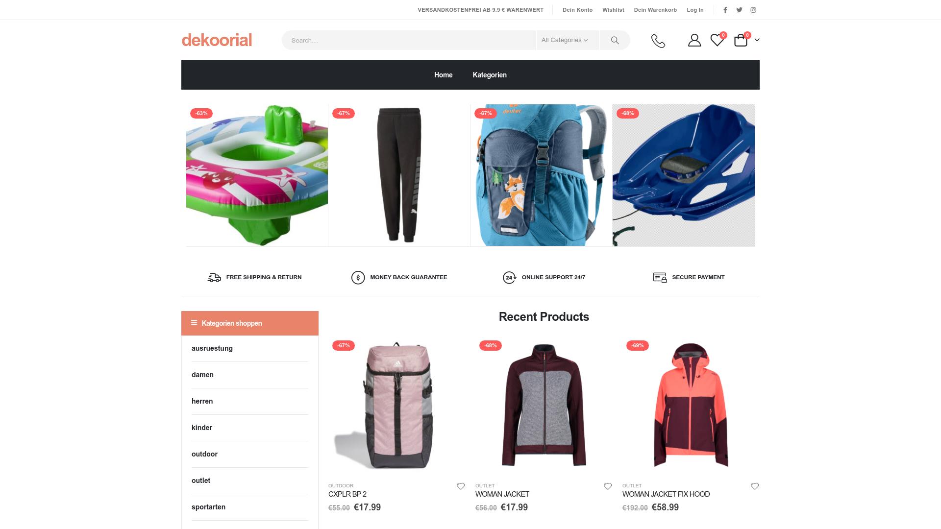 Screenshot dekoorial.shop