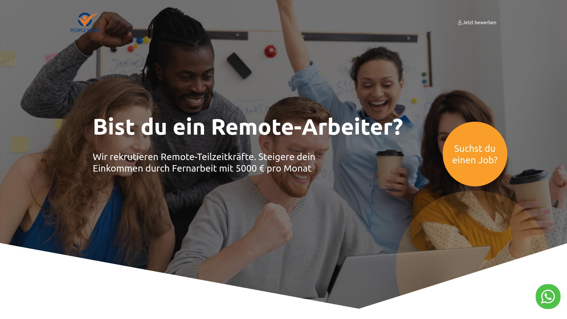 Screenshot depeople-work.xyz