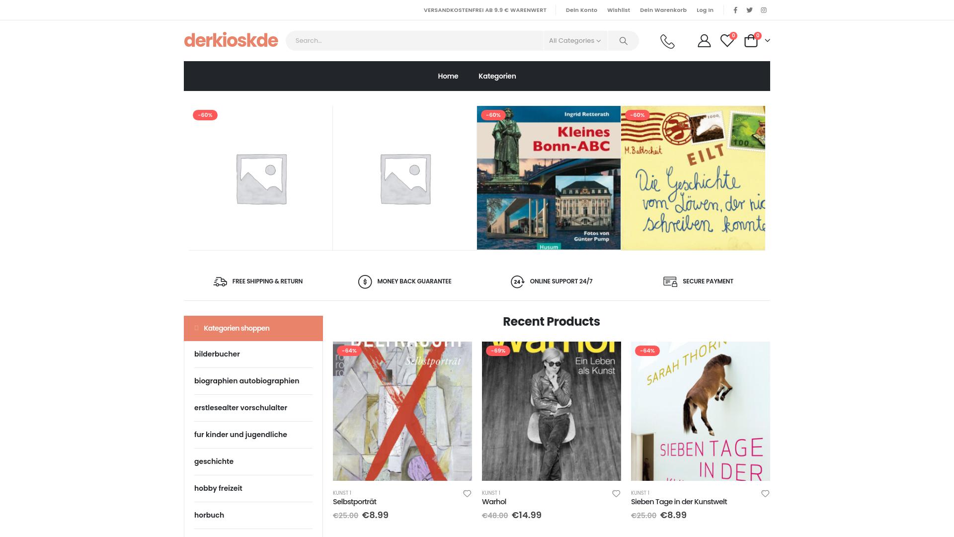 Screenshot derkioskde.shop