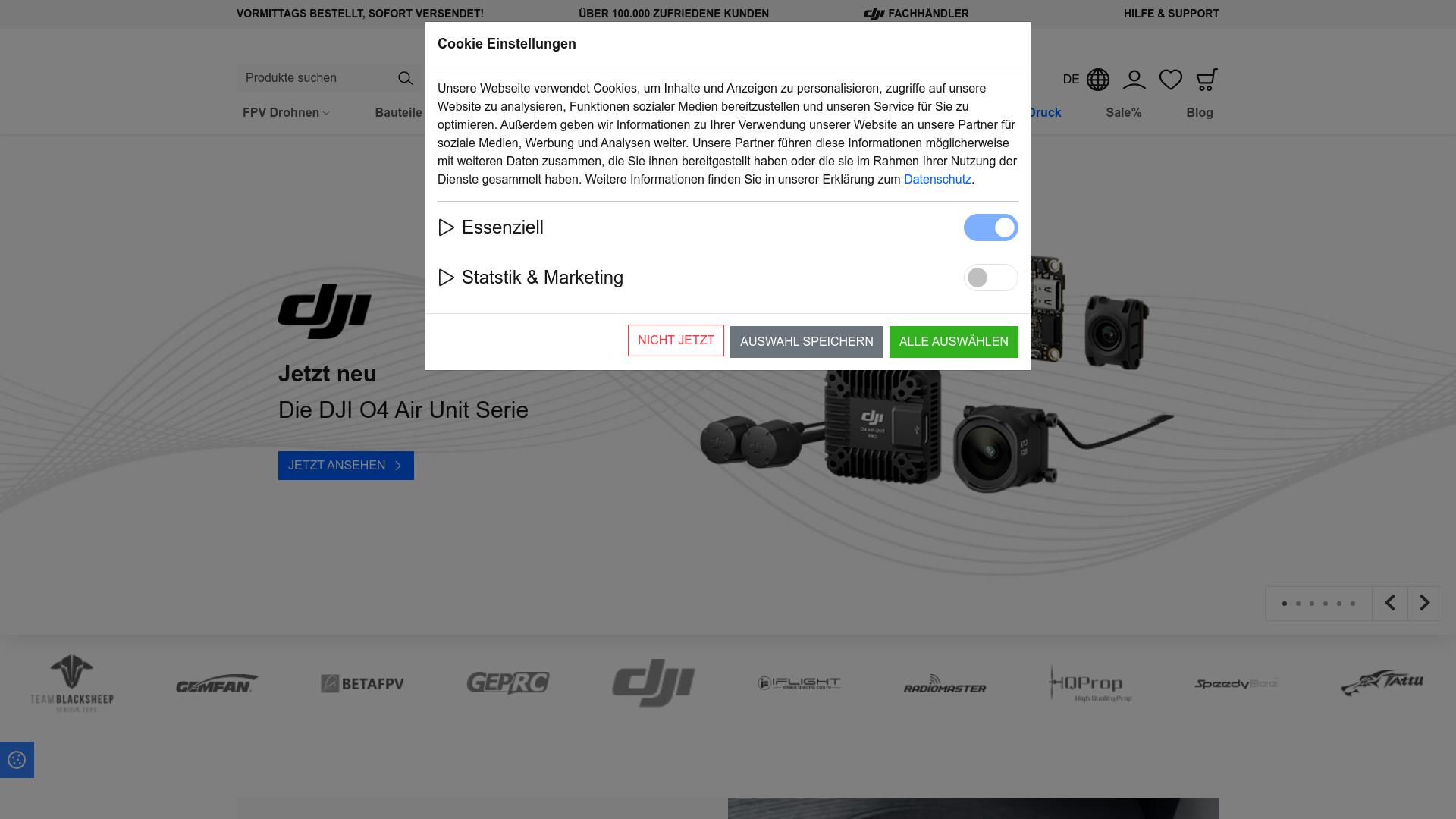Screenshot drohnenhero.de