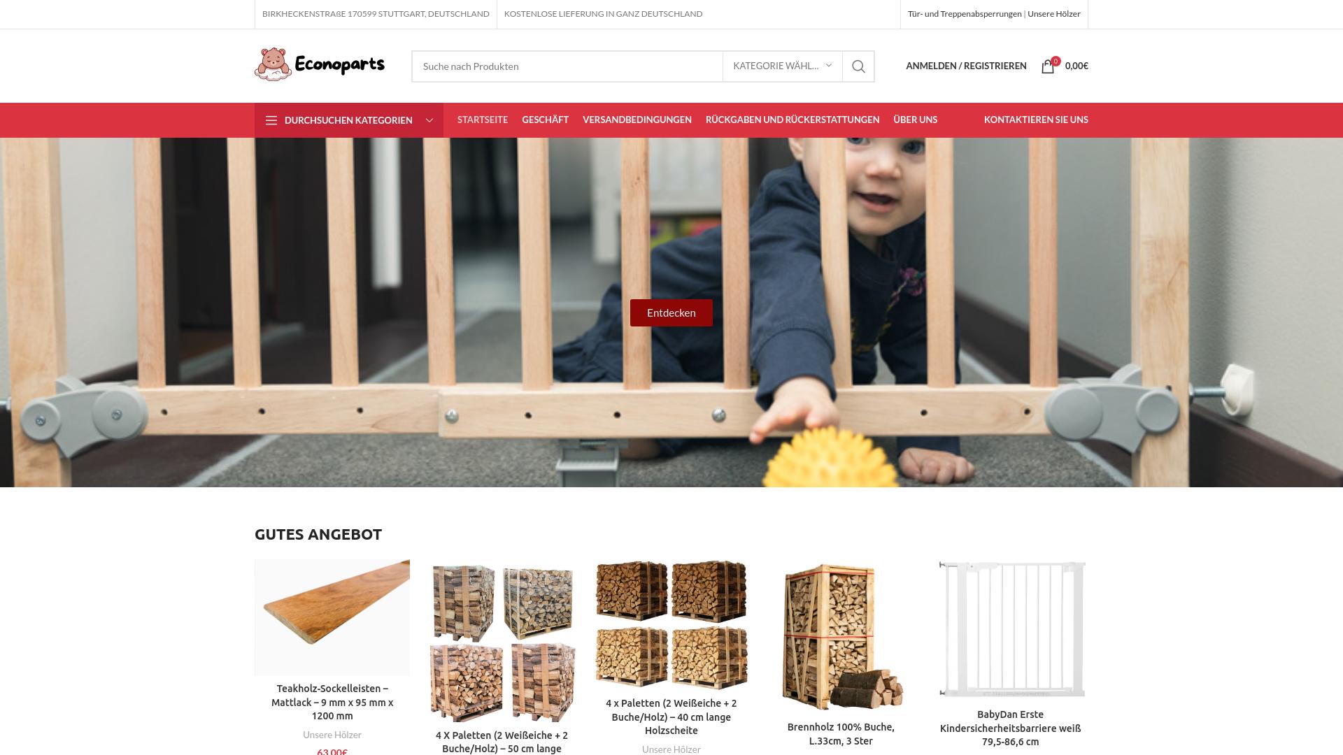 Screenshot econopartsmasy.com