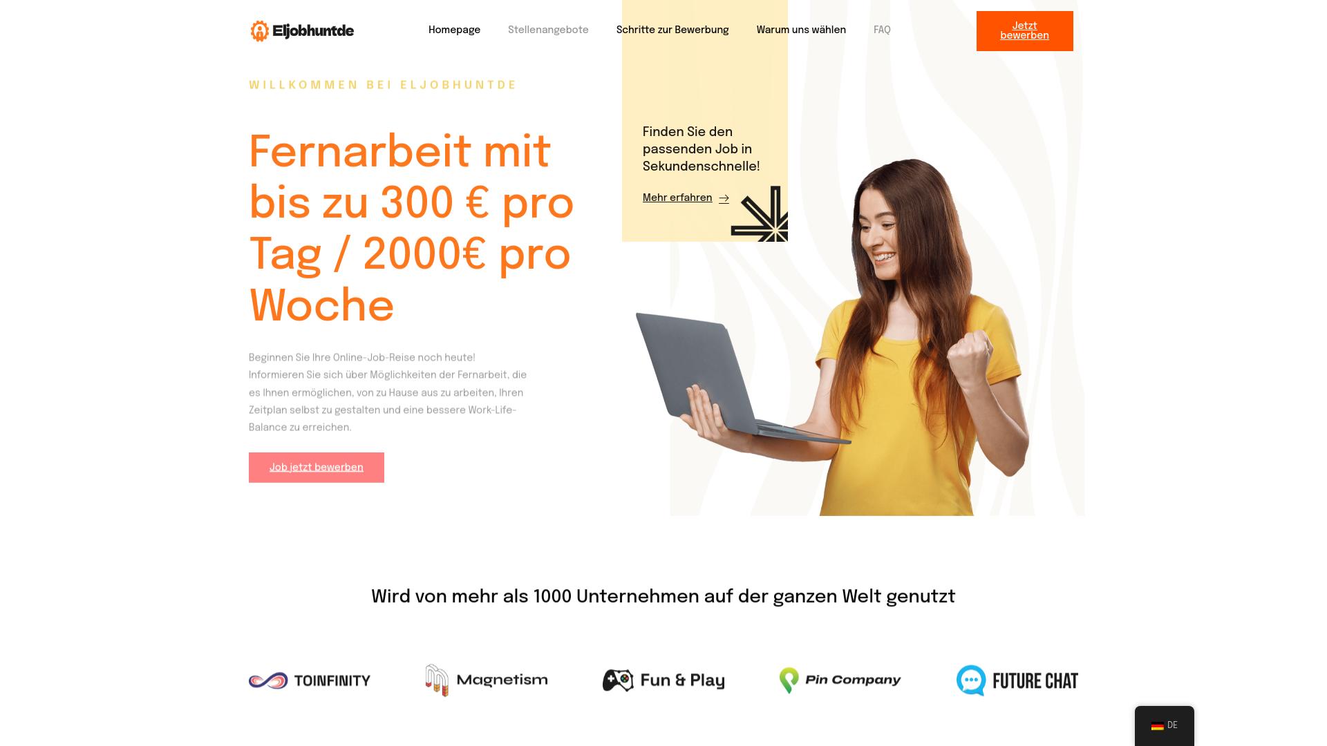 Screenshot eljobhuntde.com