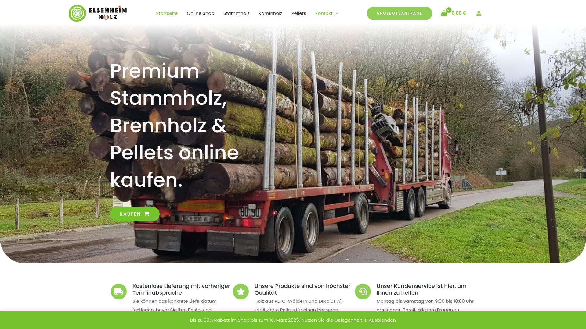 Screenshot elsenheimholz.com