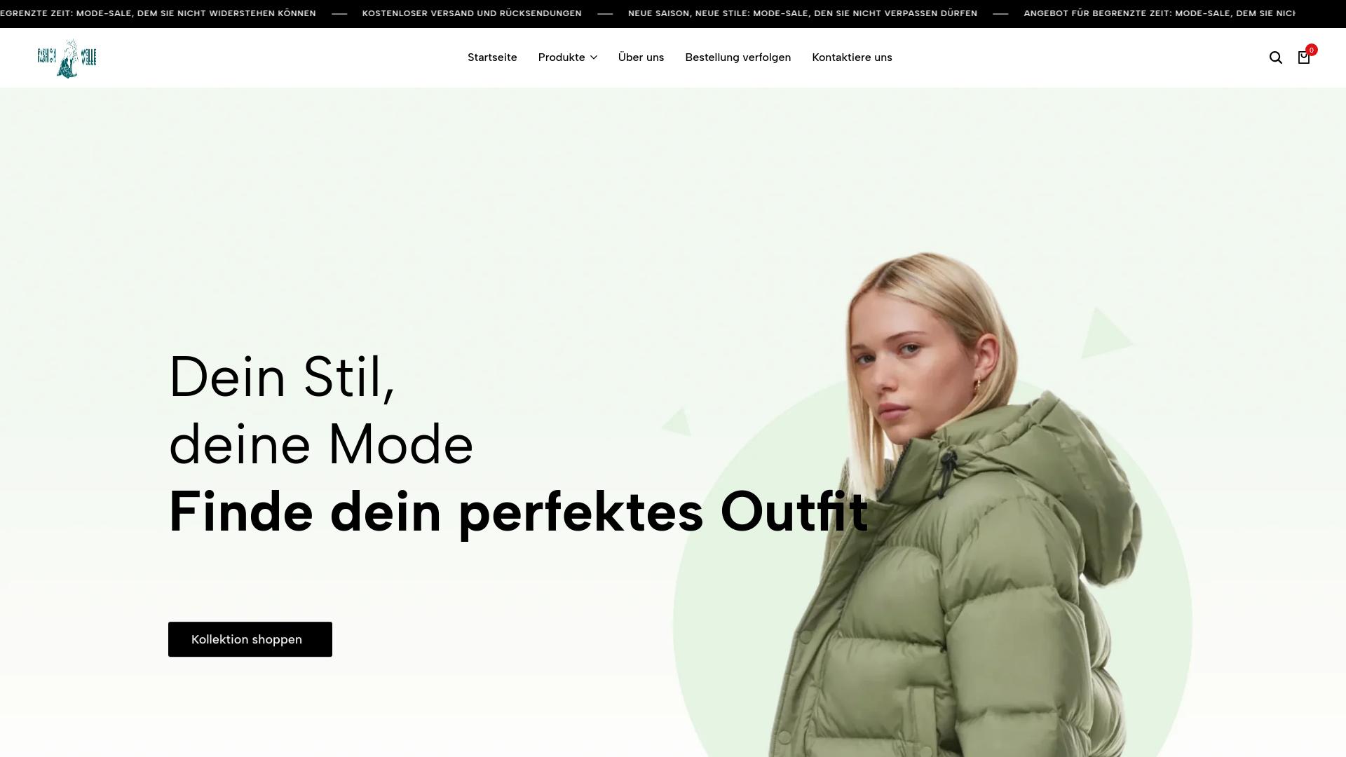 Screenshot fashionwelle.com