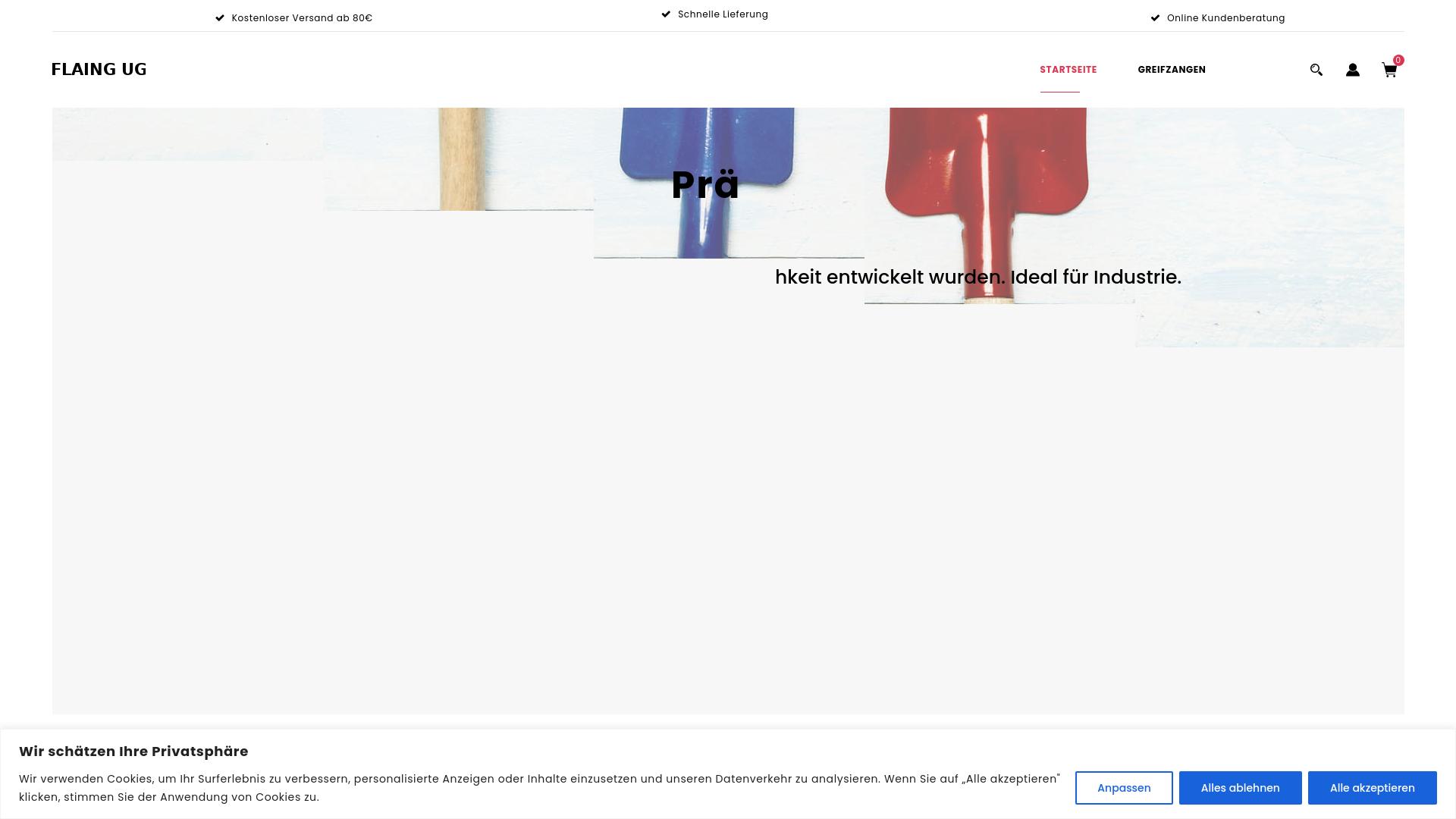 Screenshot flaing-tech.de
