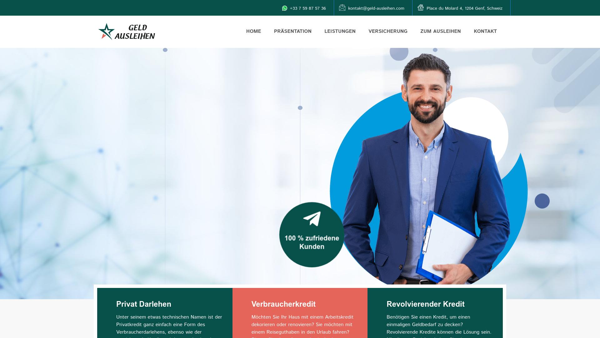 Screenshot geld-ausleihen.com