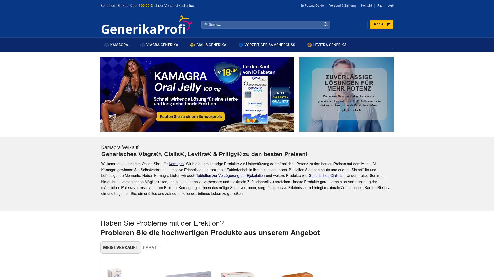 Screenshot generika-profi.shop