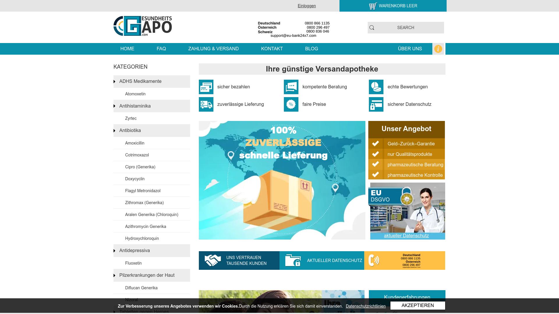 Screenshot gesundheits-apo.com