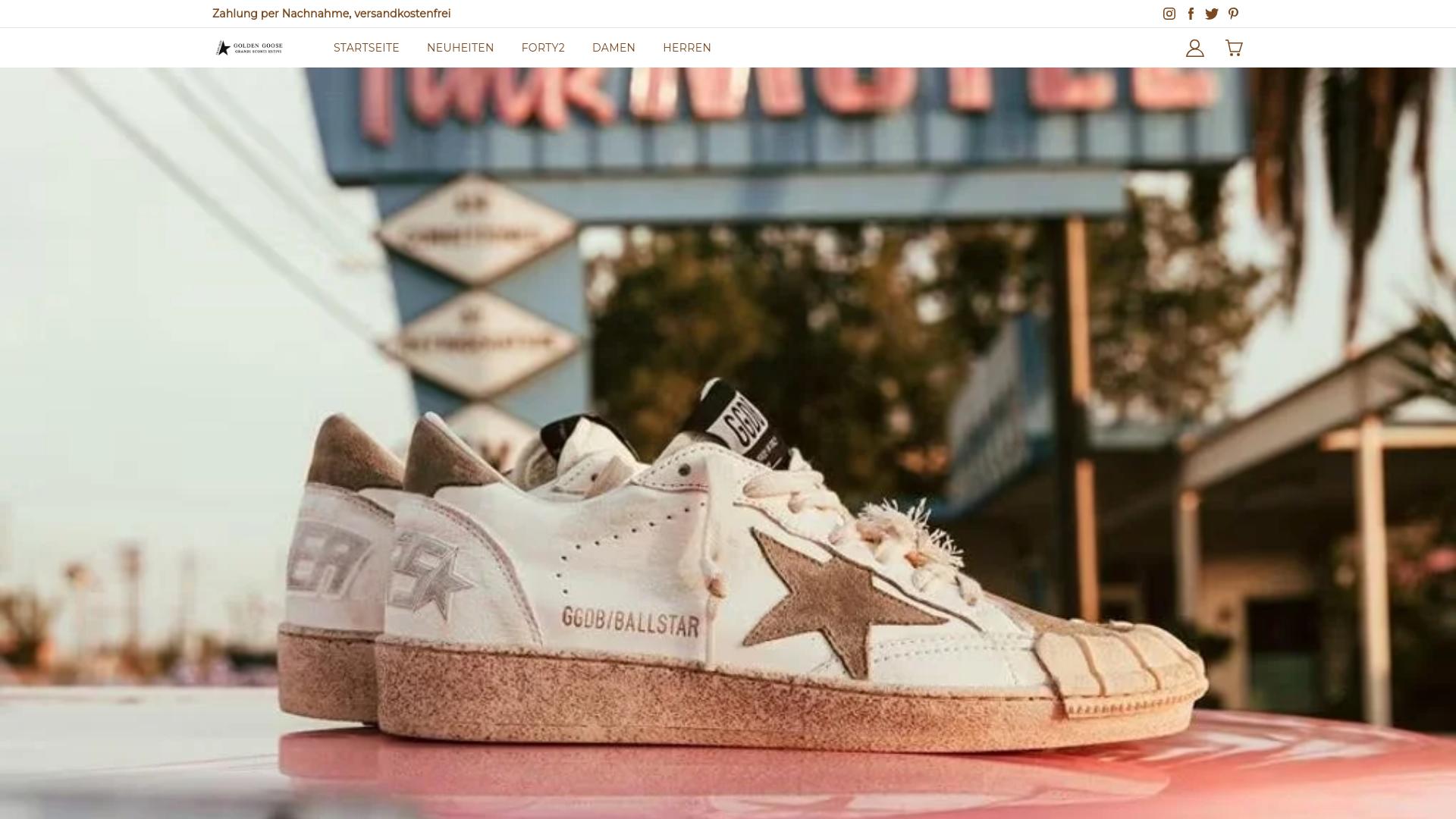 Screenshot goldengoose-austria.myshoplaza.com