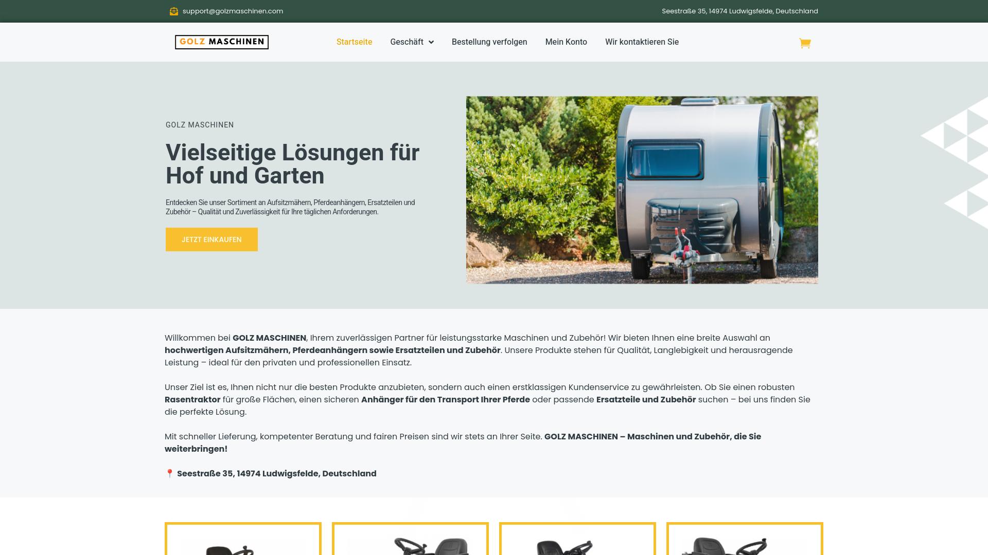 Screenshot golzmaschinen.com