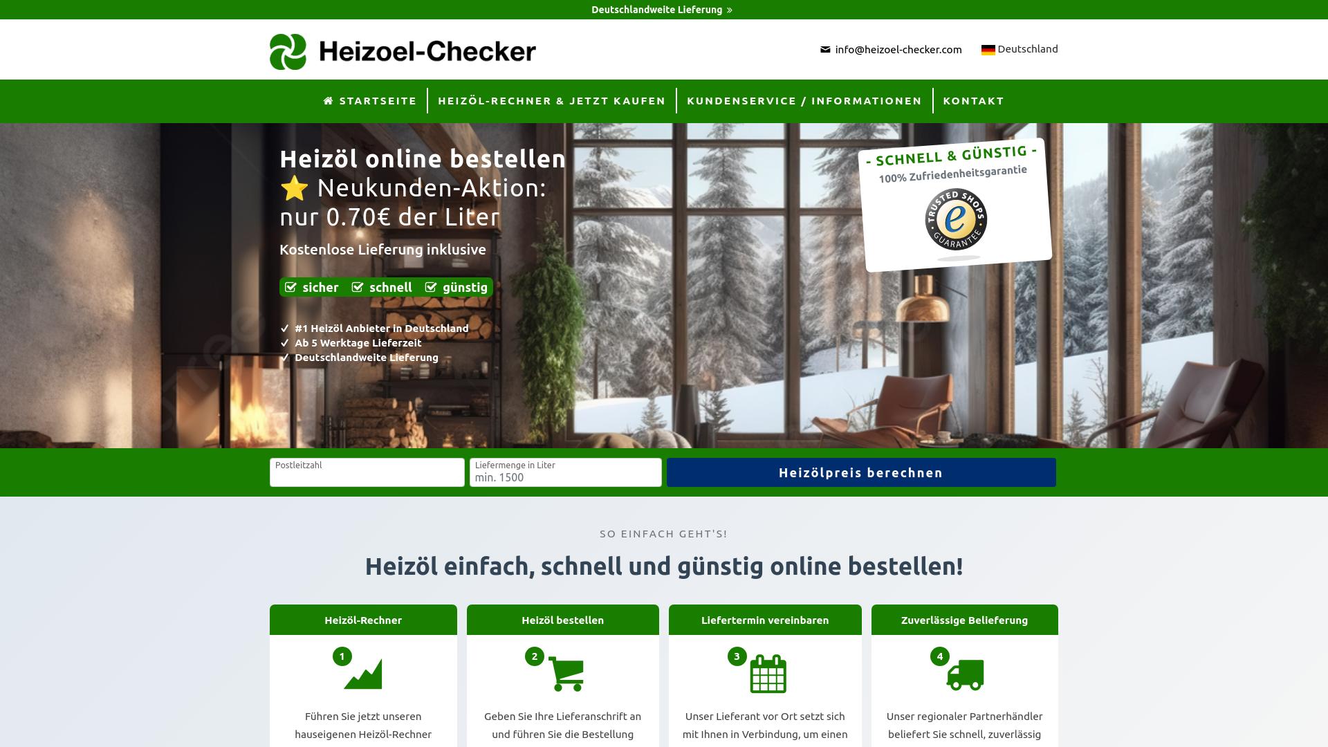 Screenshot heizoel-checker.com