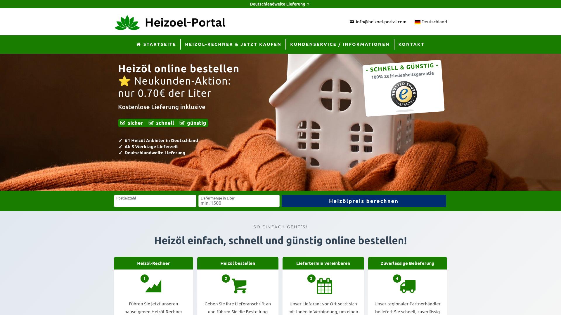 Screenshot heizoel-portal.com