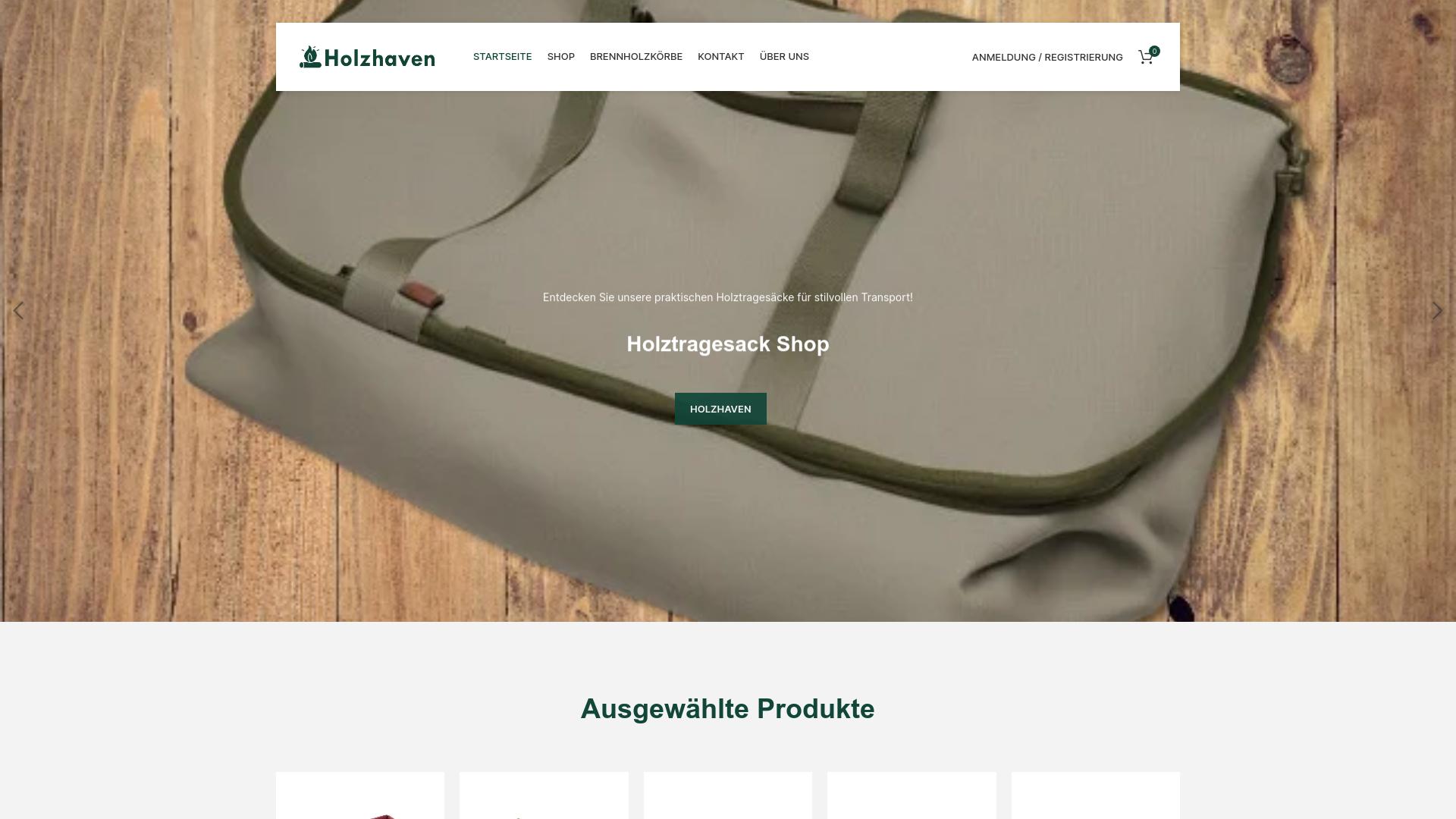 Screenshot holzhaven.de