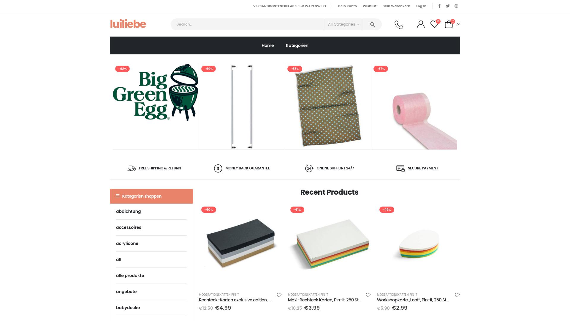 Screenshot luiliebe.shop