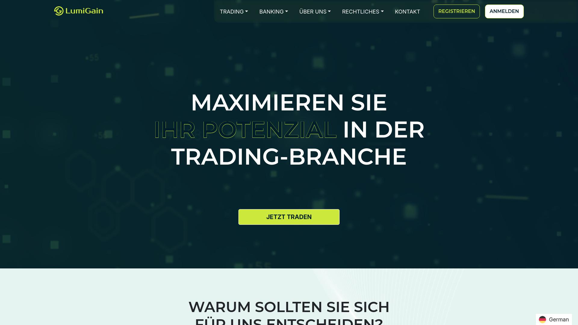 Screenshot lumigain.io