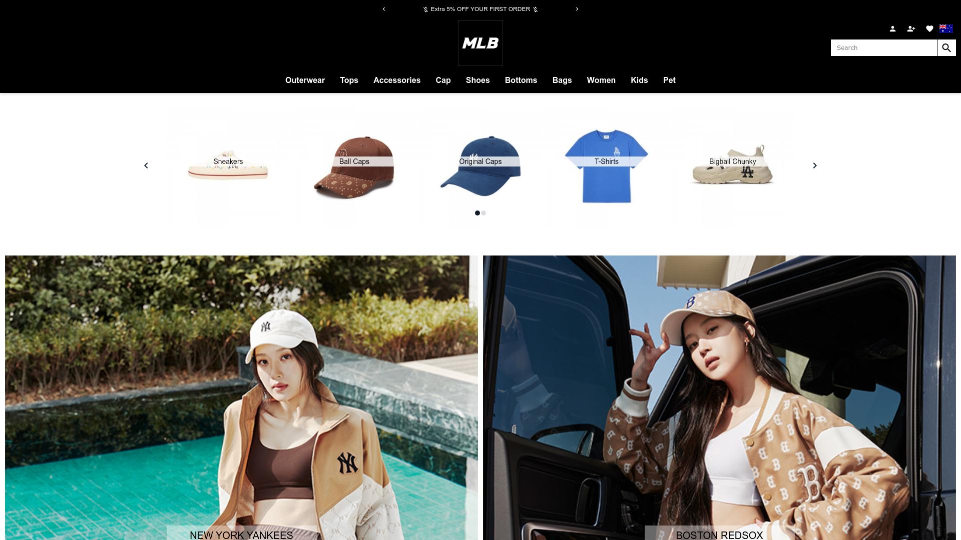Screenshot mlbshoesaustralia.com.au