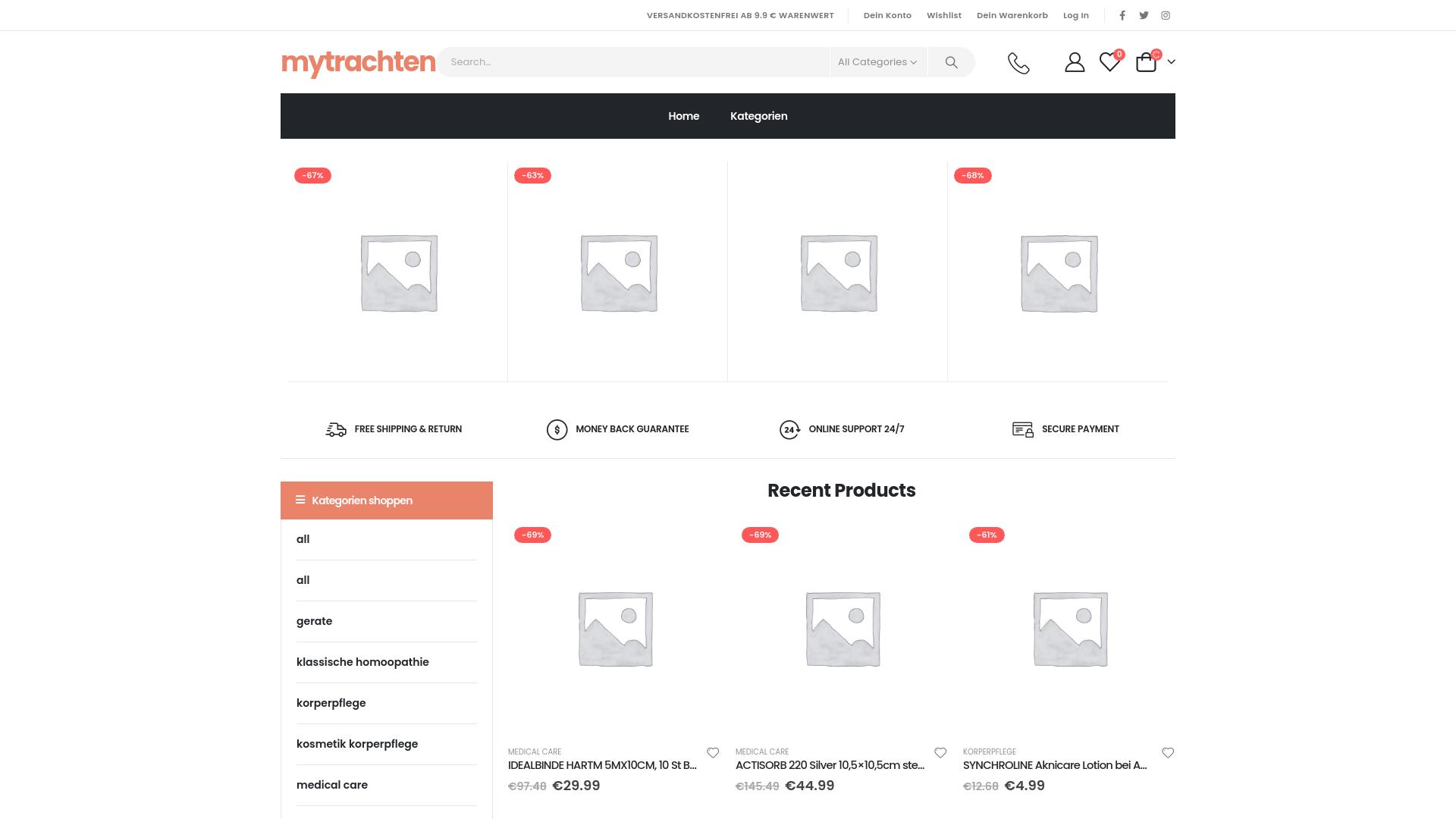 Screenshot mytrachtenoutlet.shop