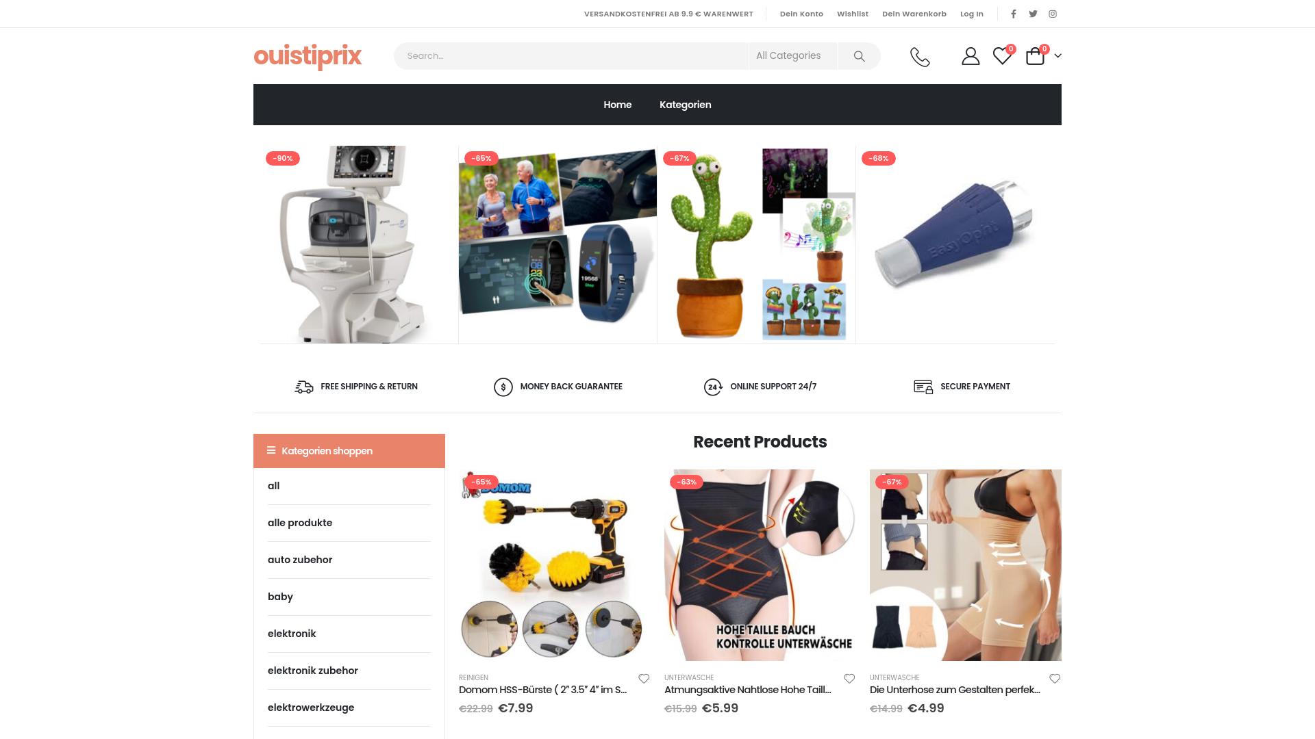 Screenshot ouistiprixeur.shop
